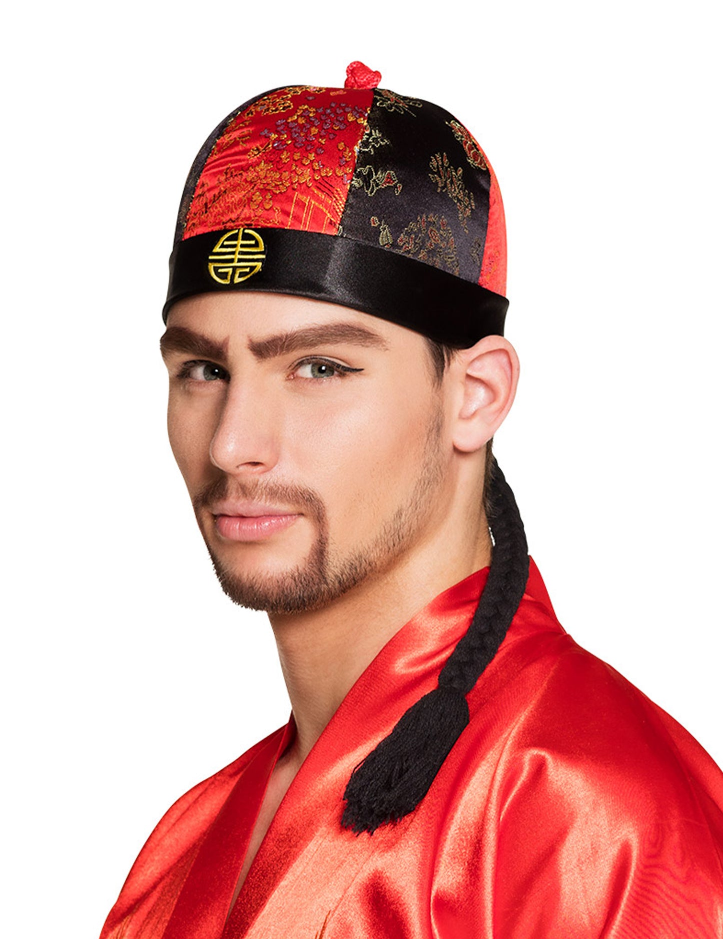 Čínská čelenka s copánky pro dospělé