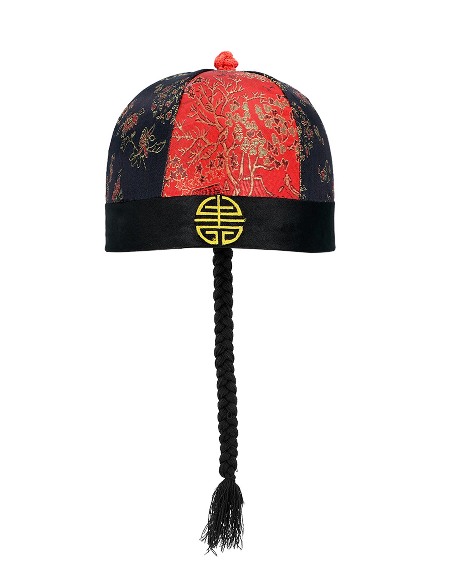 Čínská čelenka s copánky pro dospělé