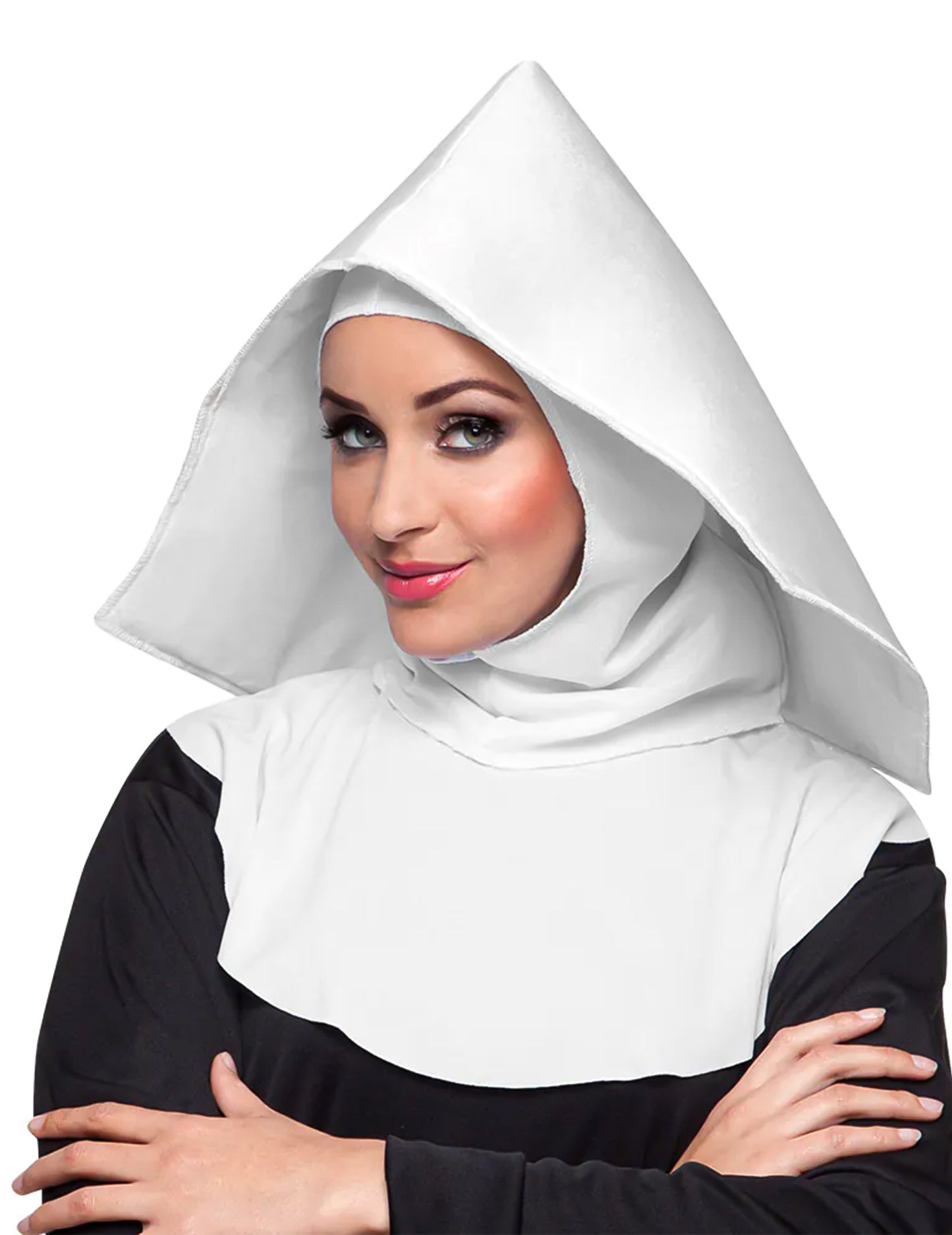 Bílá čelenka pro dospělé jeptišky