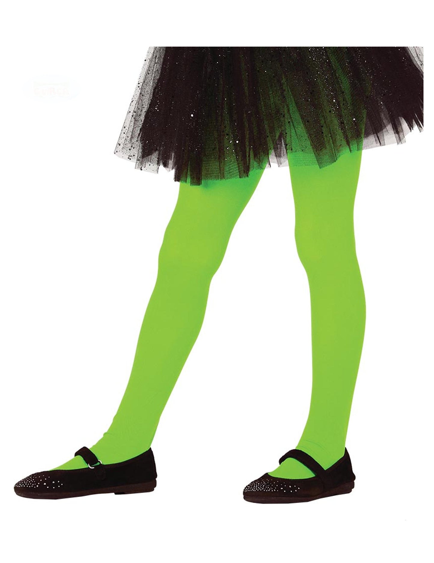 Dívčí neprůhledné zelené punčocháče