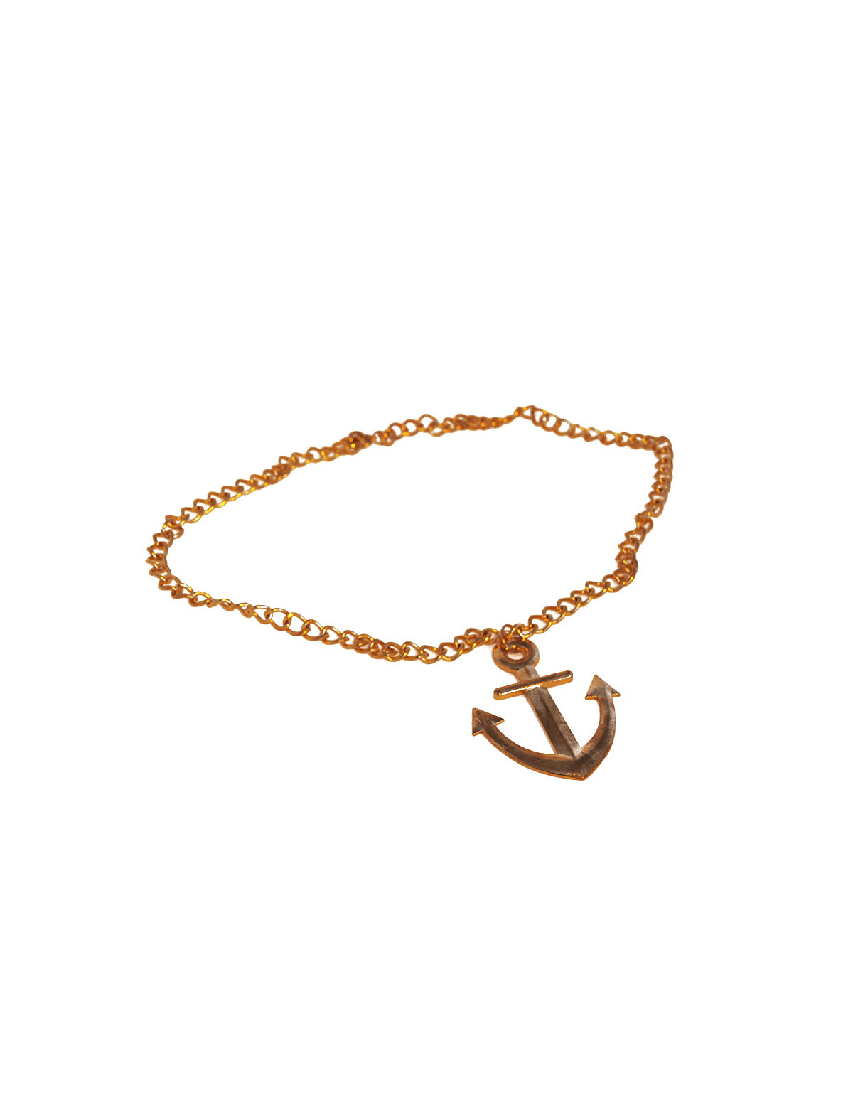 Zlatý náhrdelník s kotvou