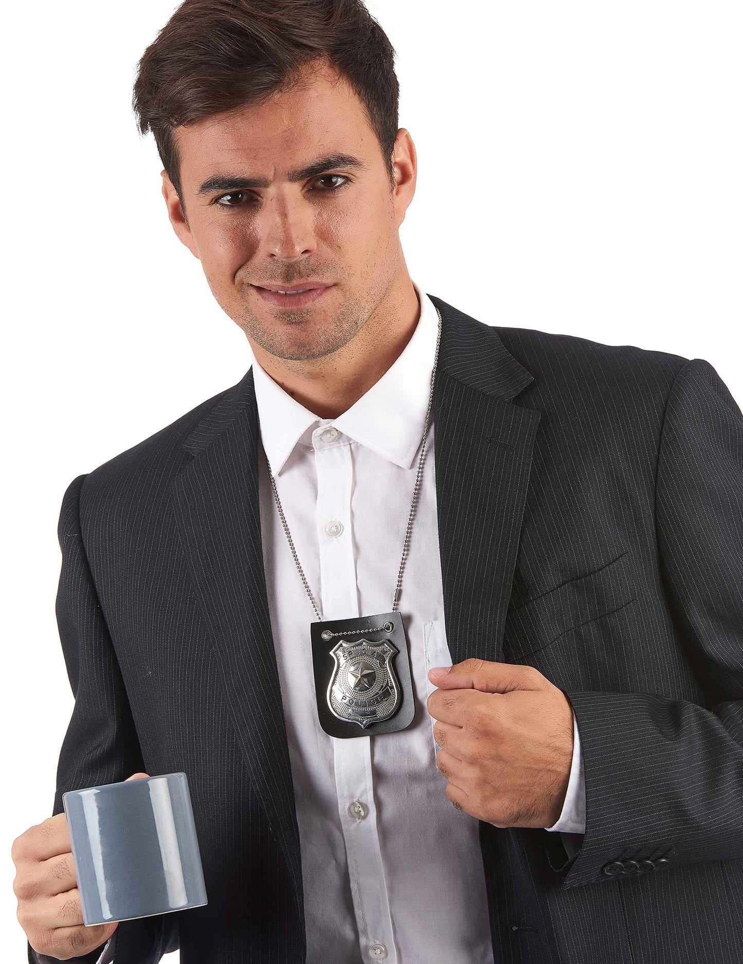 Náhrdelník s odznakem policie pro dospělé