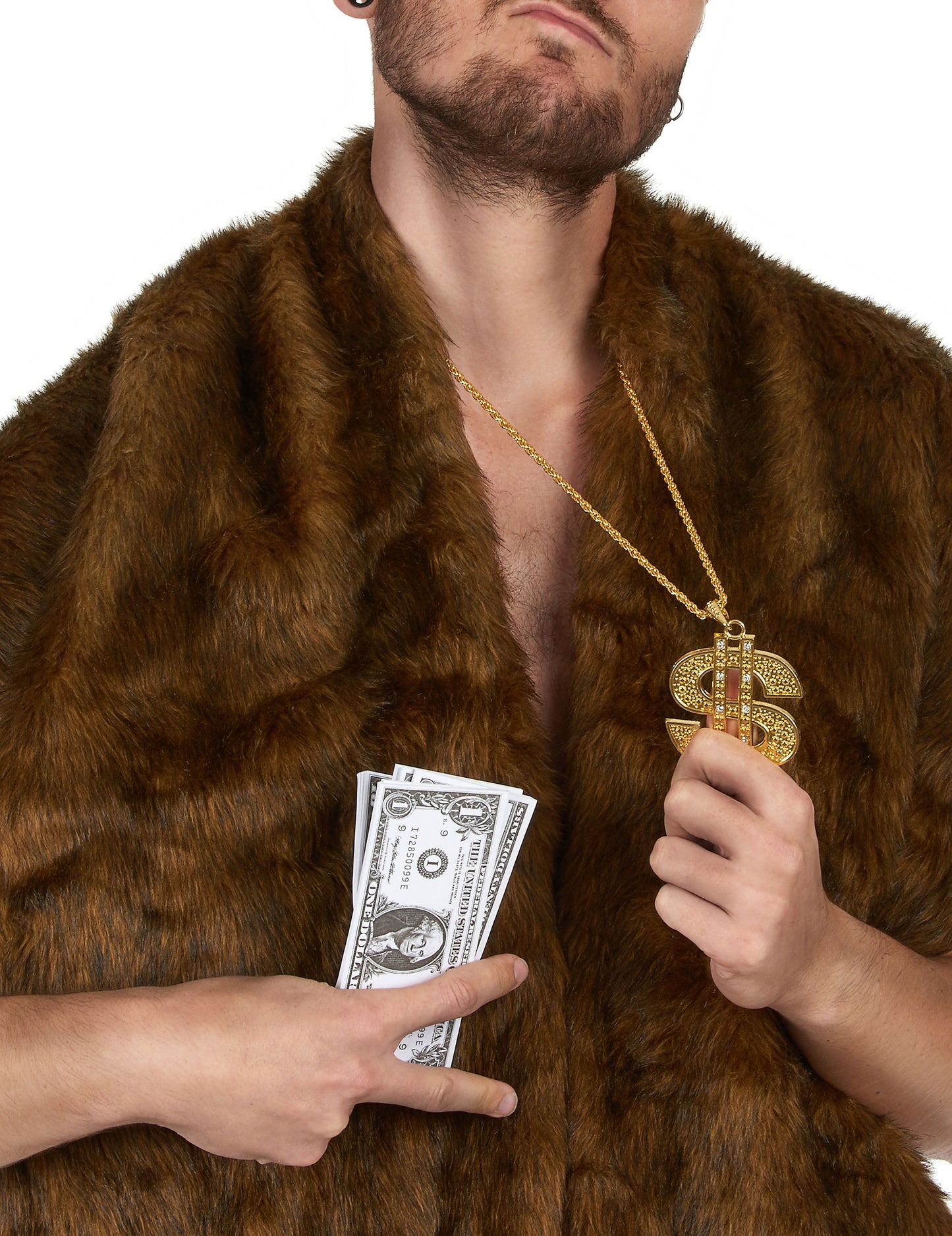 Náhrdelník s kovovým dolarem pro dospělé