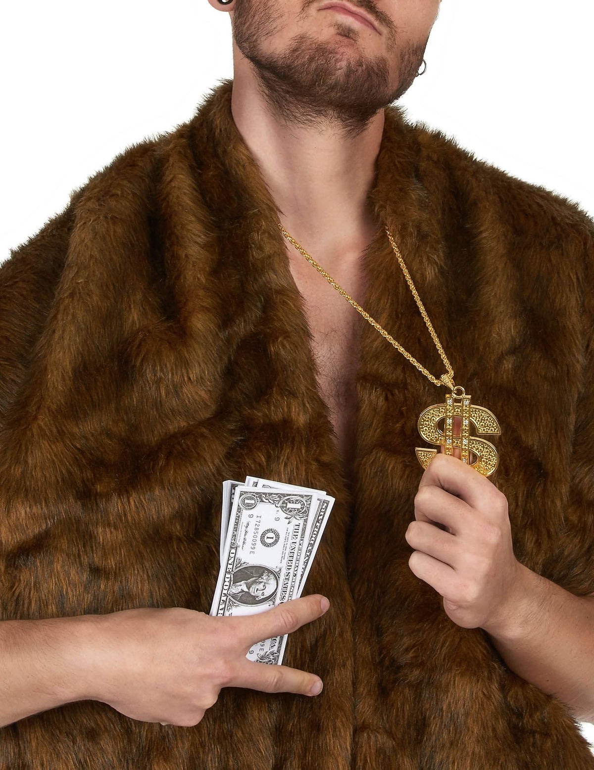Detail přívěsku náhrdelníku Dollar pro dospělý