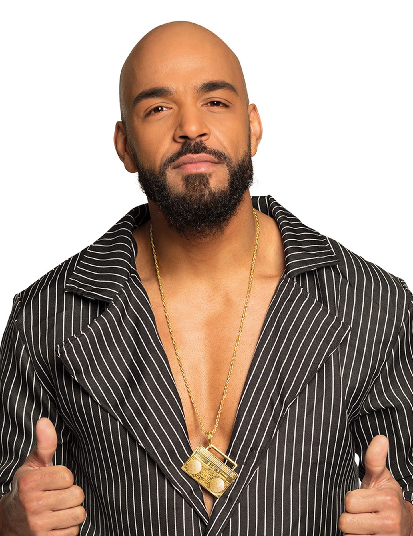 Zlatý náhrdelník s rádiem pro dospělé z 80. let