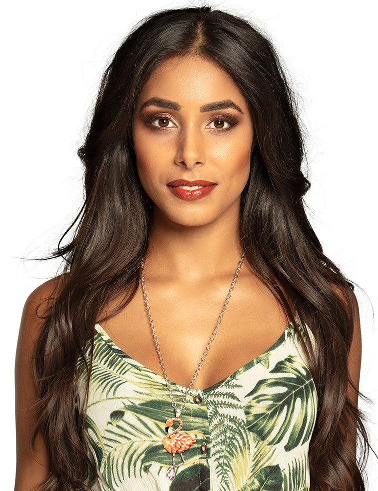 Kovový náhrdelník s plameňákem pro dospělé