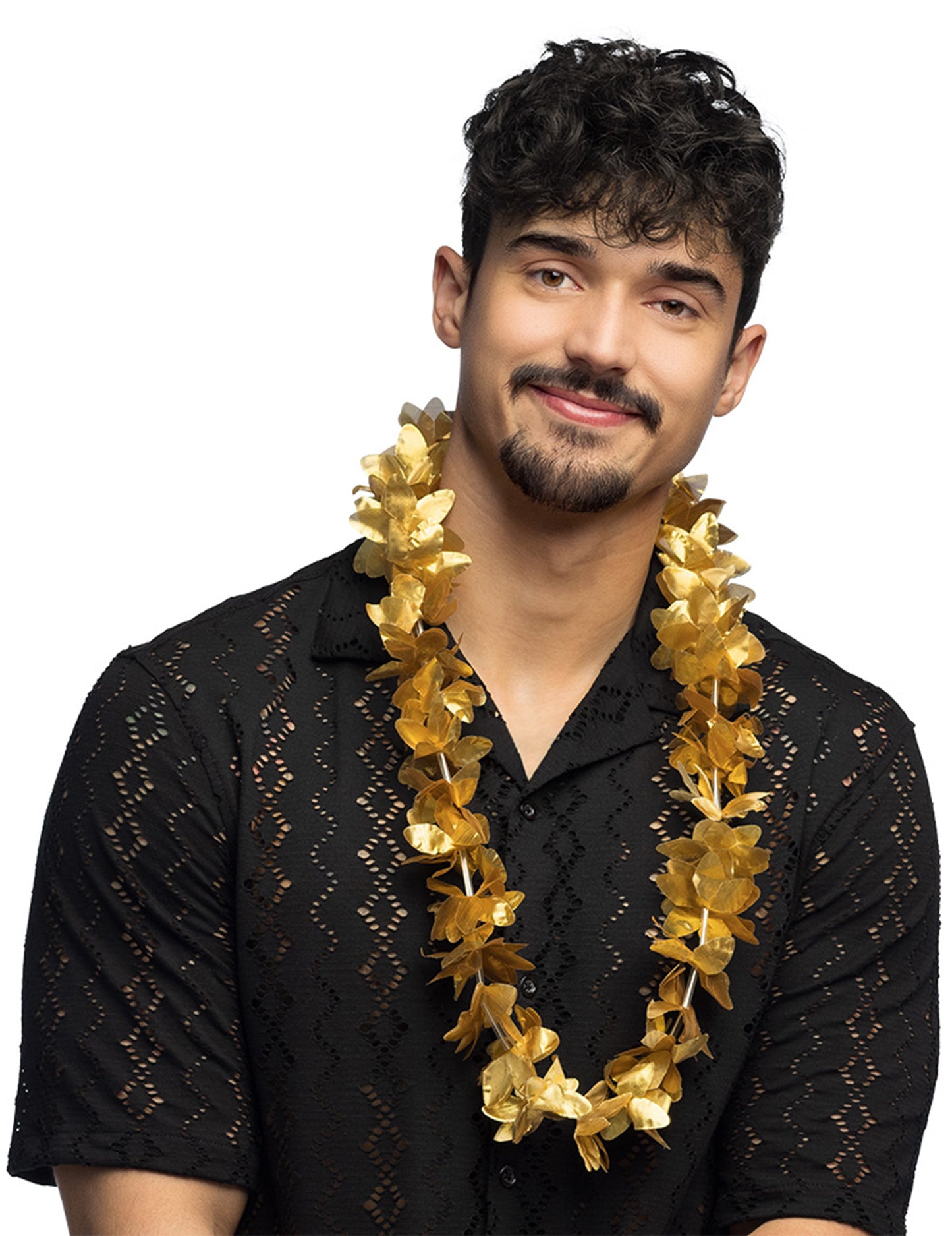 Zlatý květinový náhrdelník