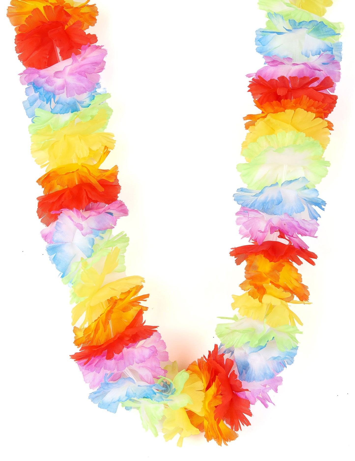 Luxusní vícebarevný havajský květinový náhrdelník pro dospělé