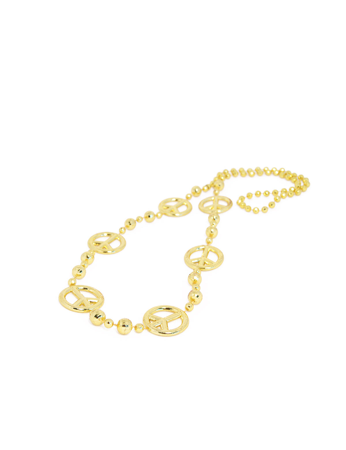 Zlatý hippie náhrdelník pro dospělé