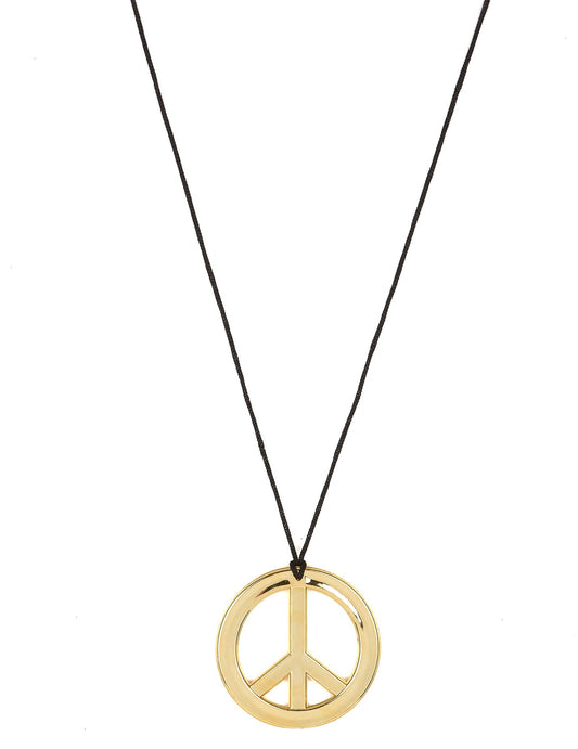 Zlatý hippie náhrdelník pro dospělé