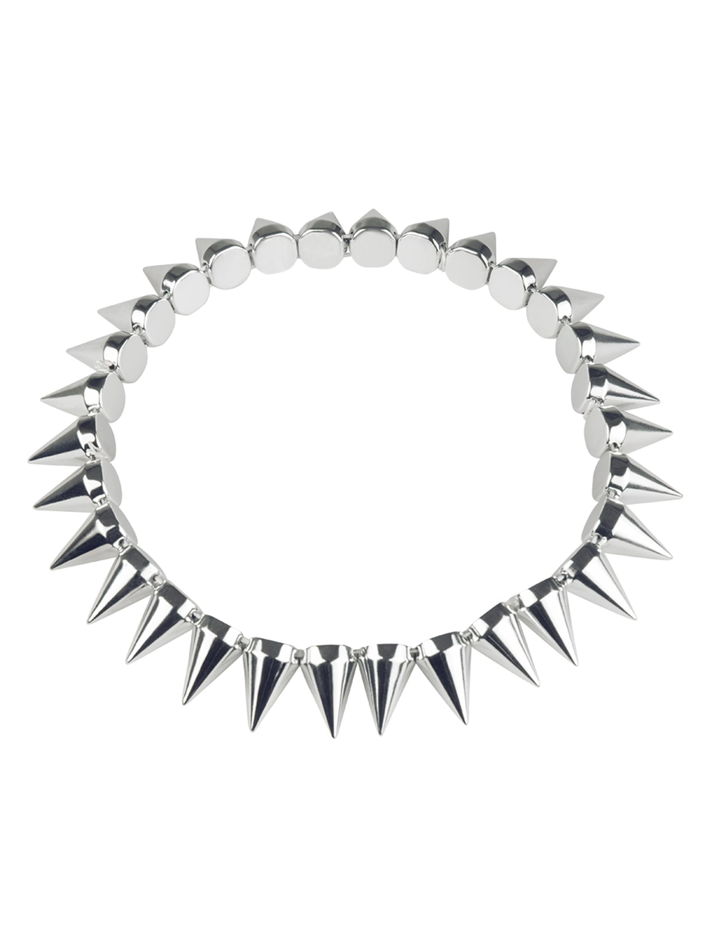 Stříbrný punkový náhrdelník pro dospělé