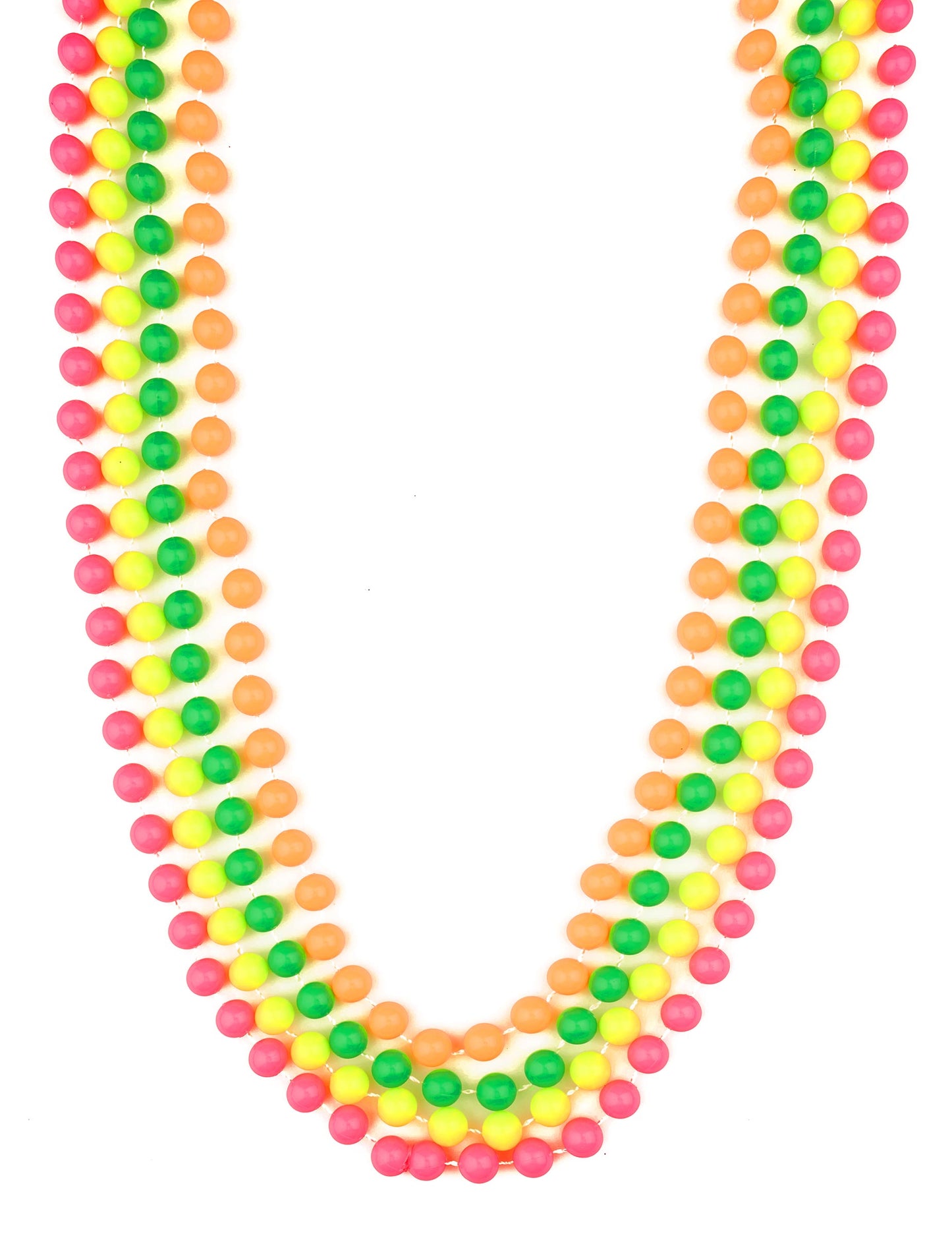 Náhrdelníky z fluorescenčních korálků pro dospělé