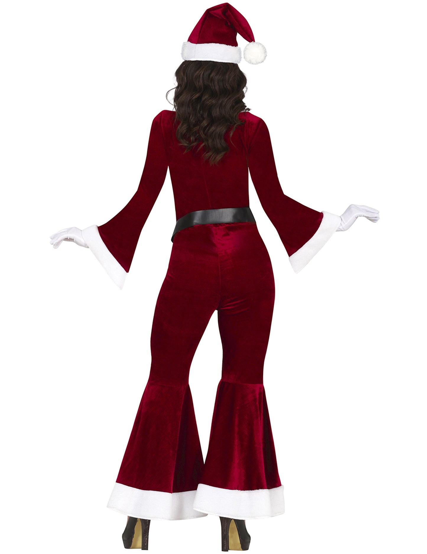 Dámský sametový overal s motivem Santa Clause