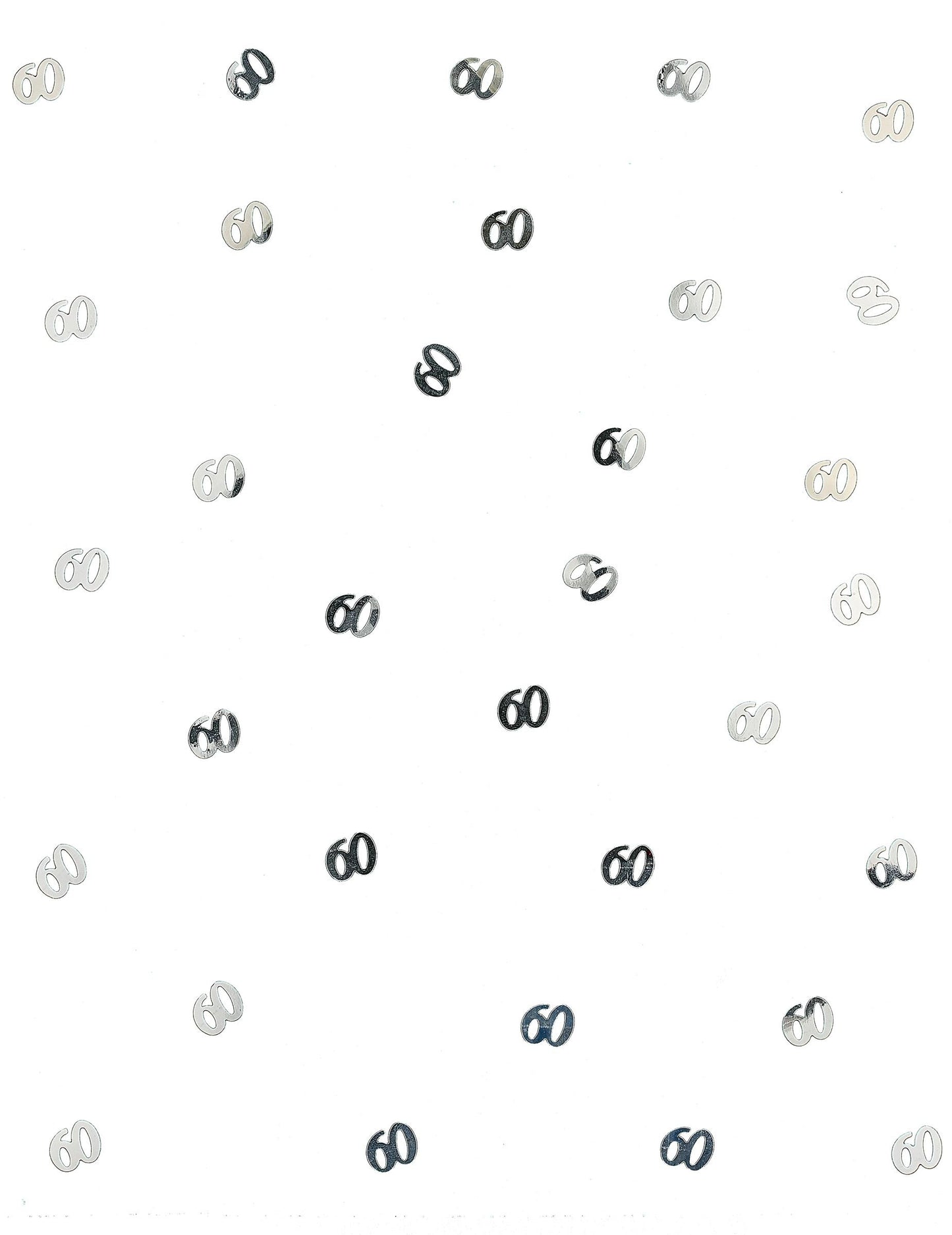 Dřevěné stolní konfety 60 stříbrných 10 g