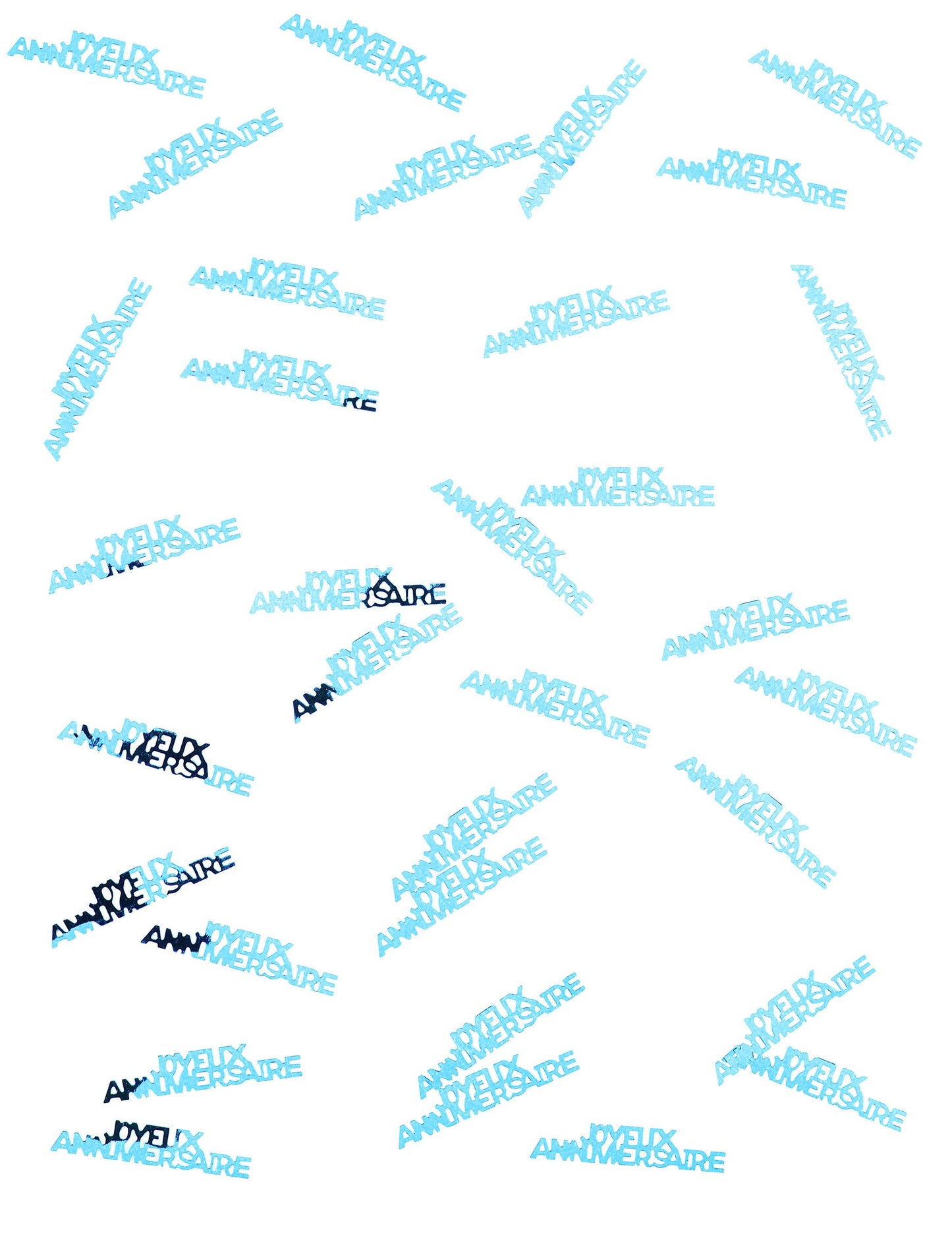 Happy Birthday Tyrkysové dřevěné stolní konfety 15g, 5.5 cm