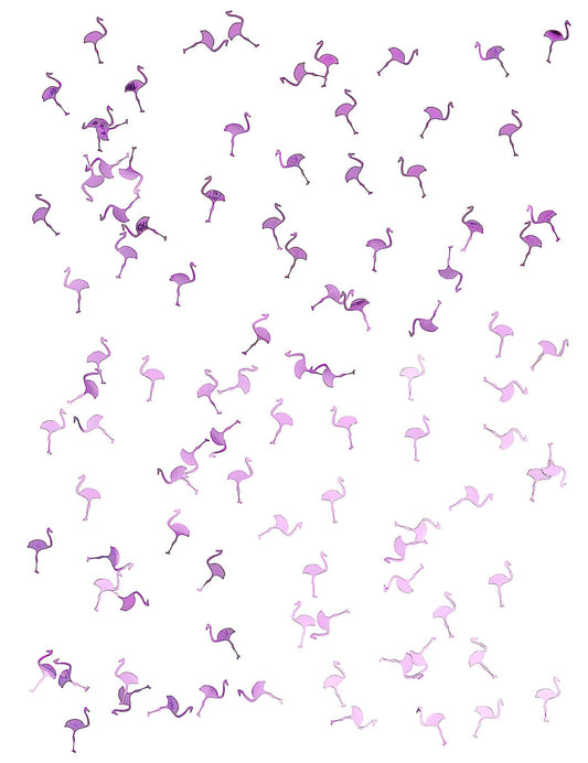 Vue rapprochée du confettis flamant rose