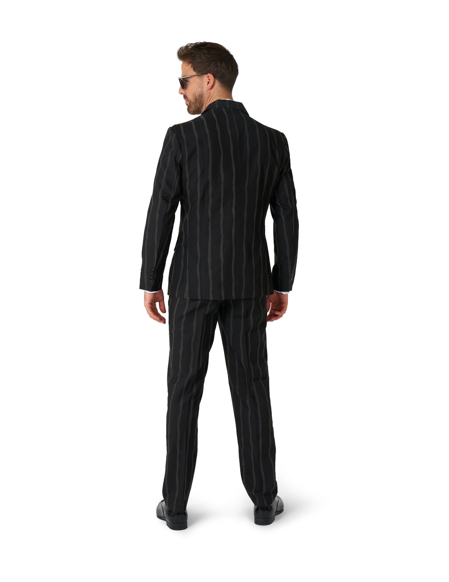 Pruhovaný oblek pro dospělé Suitmeister, který svítí ve tmě
