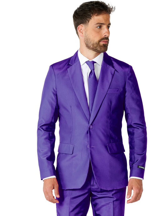 Pánský jednobarevný fialový oblek Suitmeister™