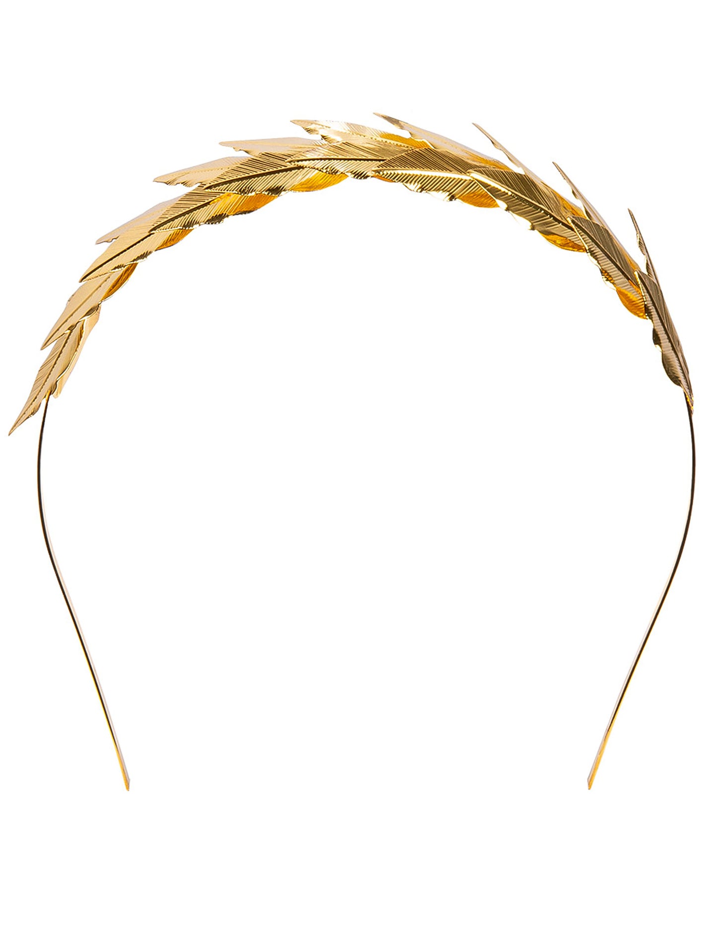 Couronne de laurier doré métallique