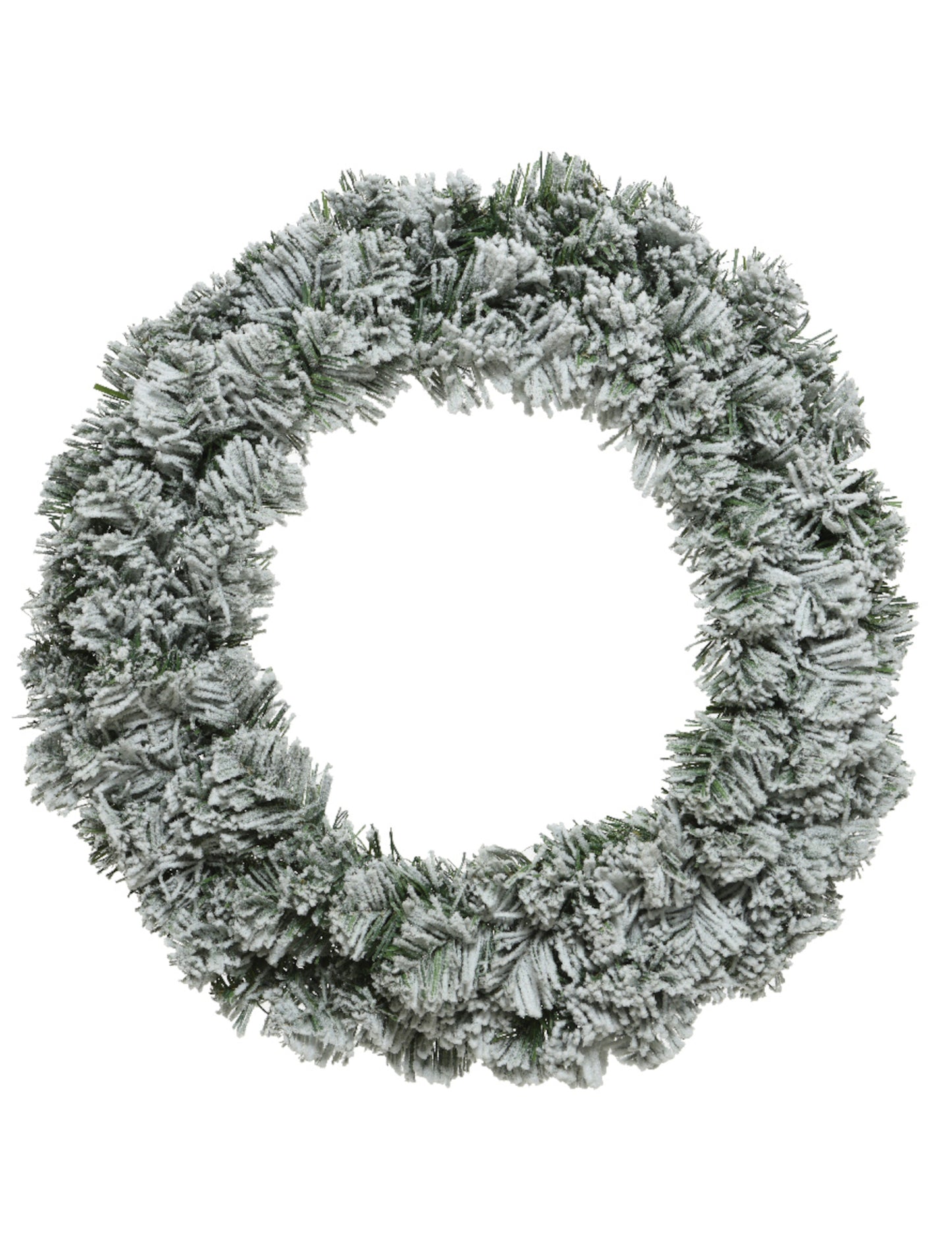 Zasněžený vánoční věnec 50 cm
