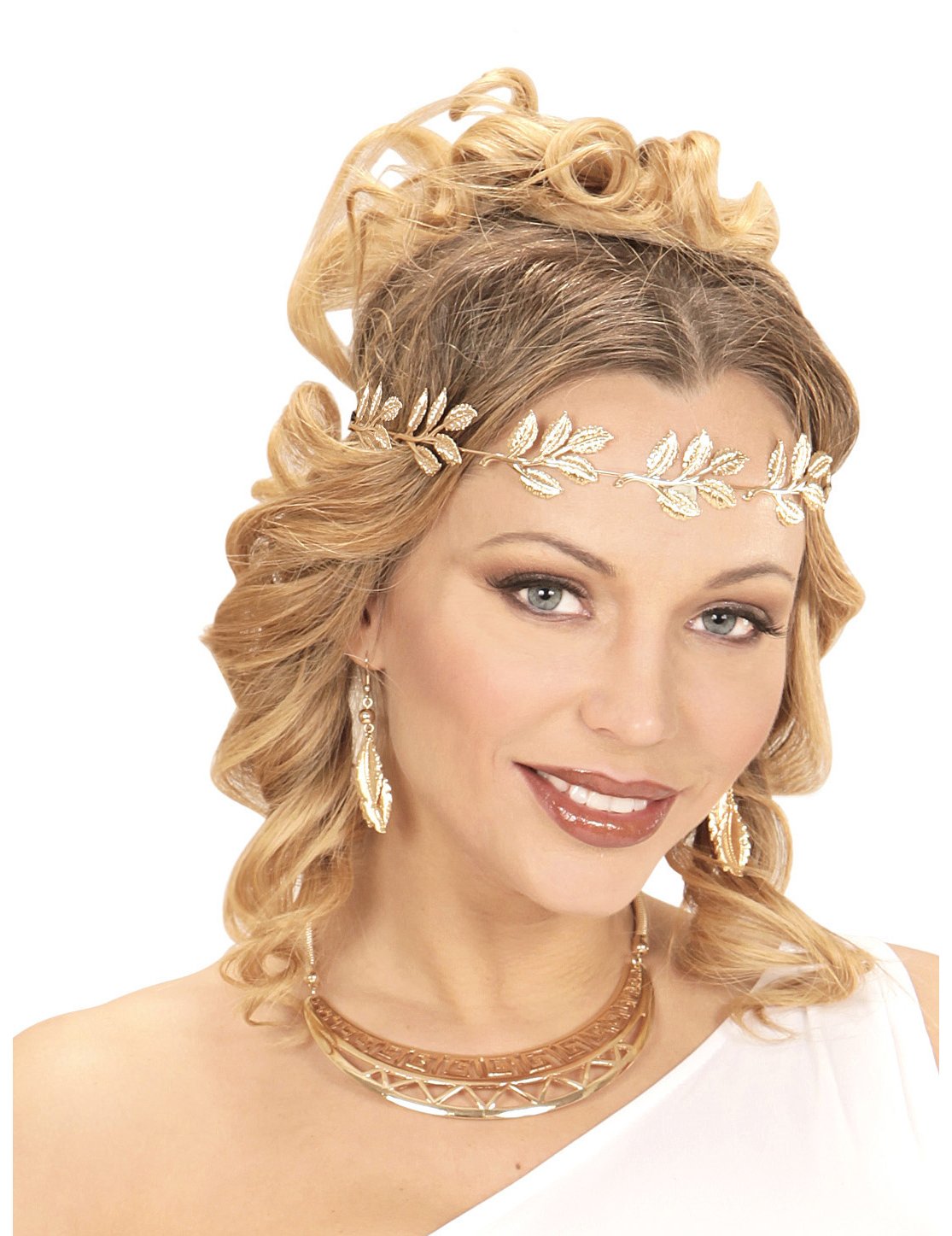 Jemná zlatá vavřínová koruna pro dospělé