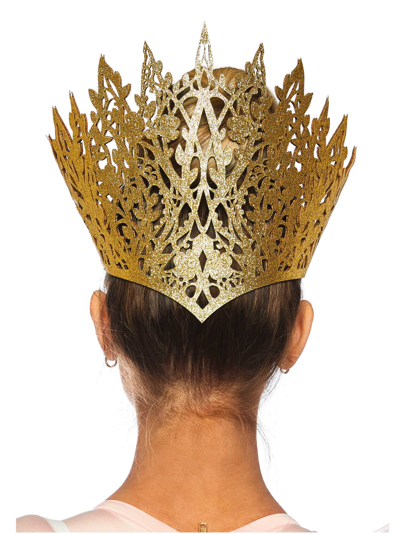 erotický, zlatý, královna, koruna, žena