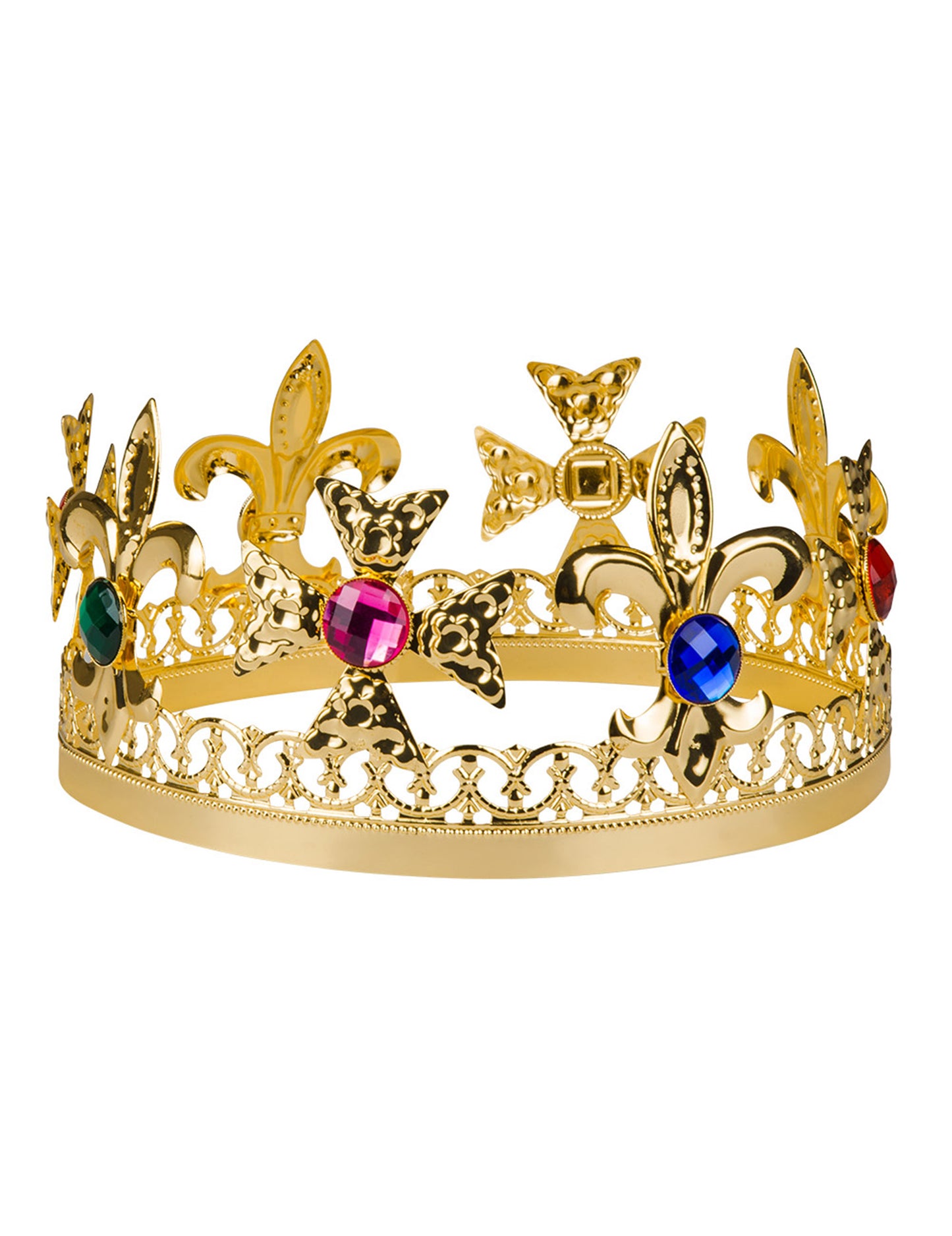 Královská koruna pro dospělé s umělými drahokamy
