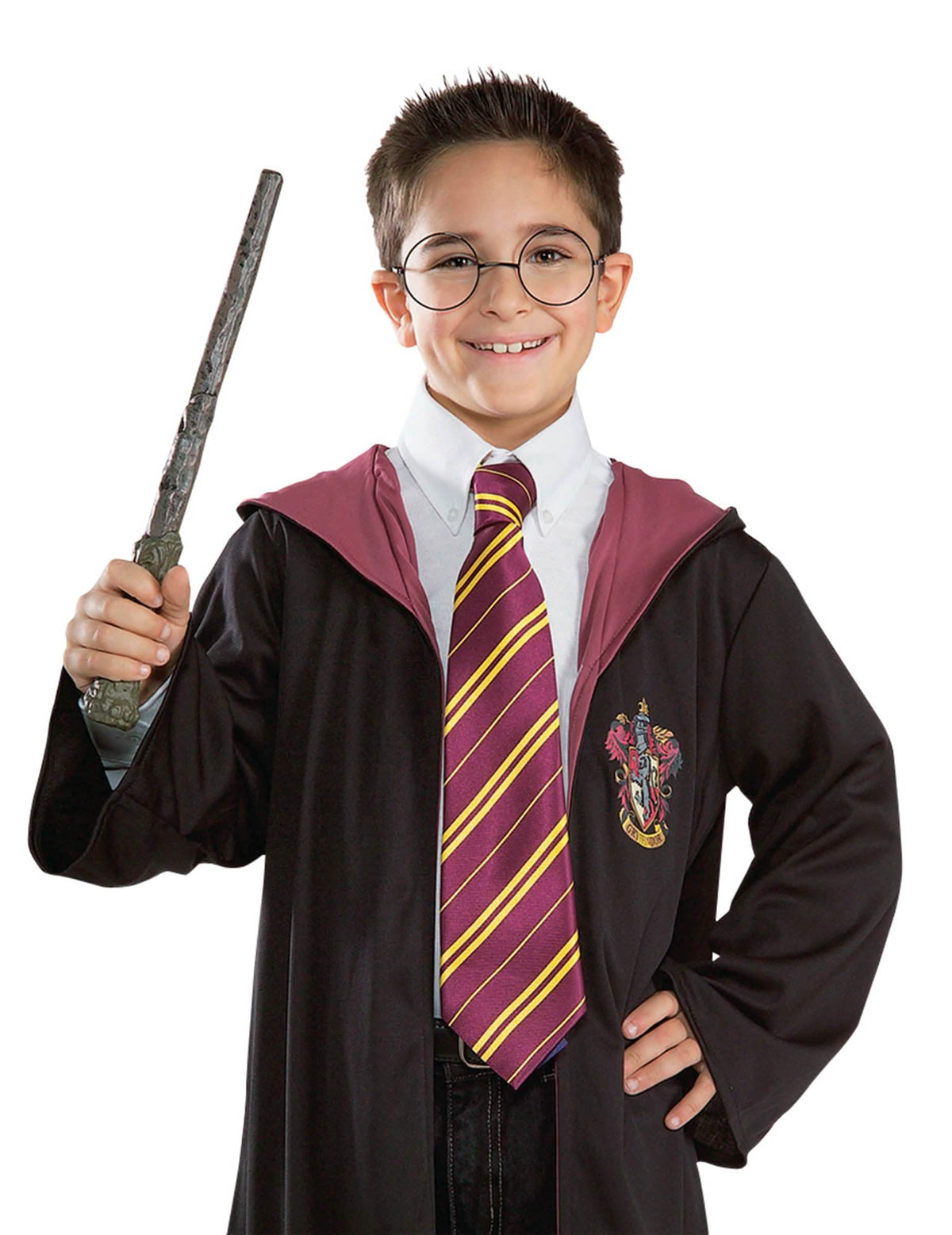 Kravata Harry Potter pro dítě bordó a žlutá Nebelvír