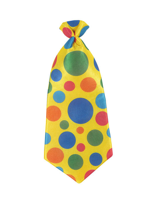 Kravata s puntíky pro dospělé s klaunem