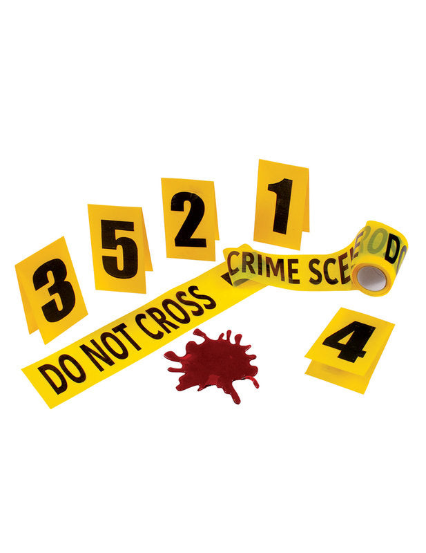 Halloweenské dekorace na místo činu