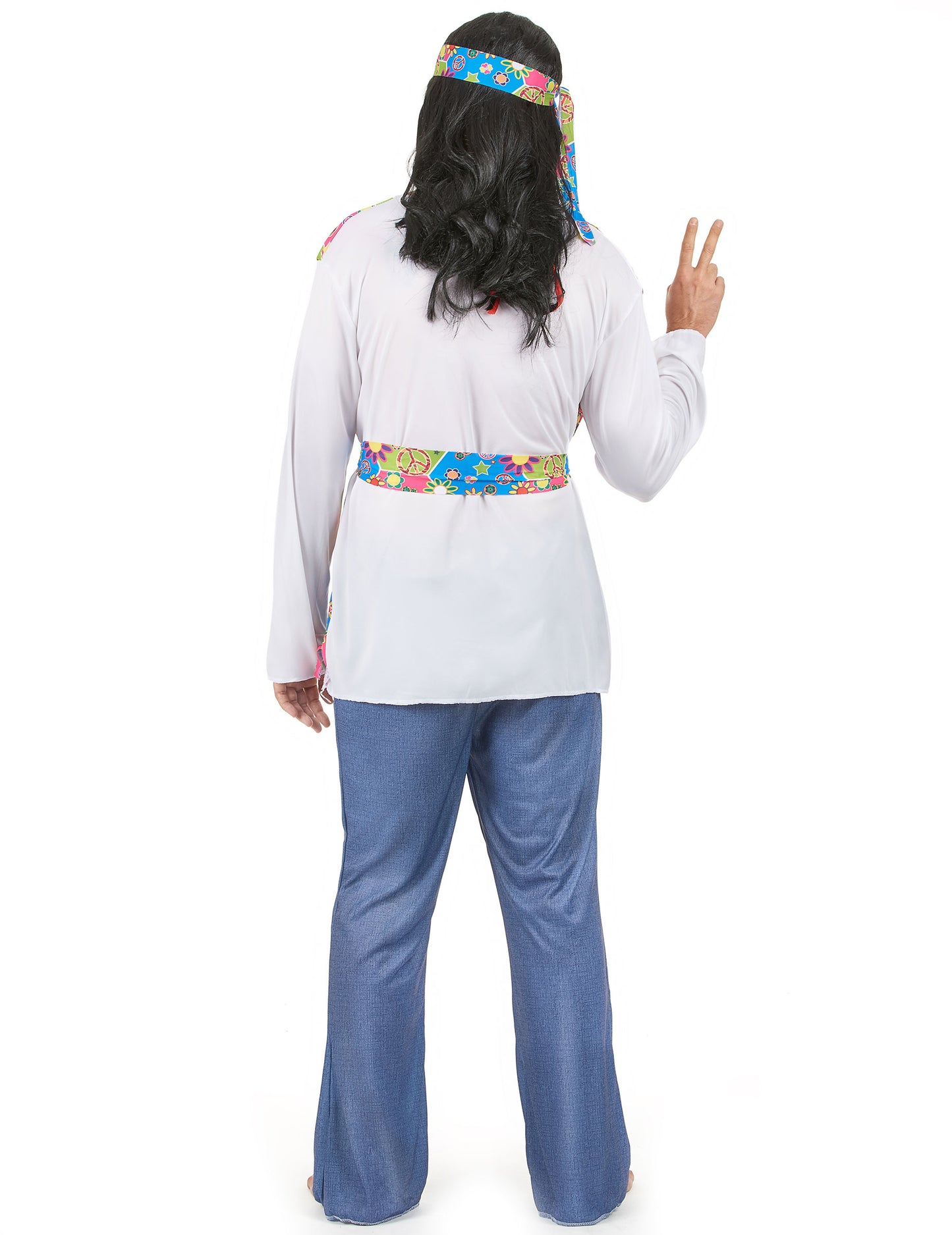 Pánský kostým s hippie efektem a džínovým efektem