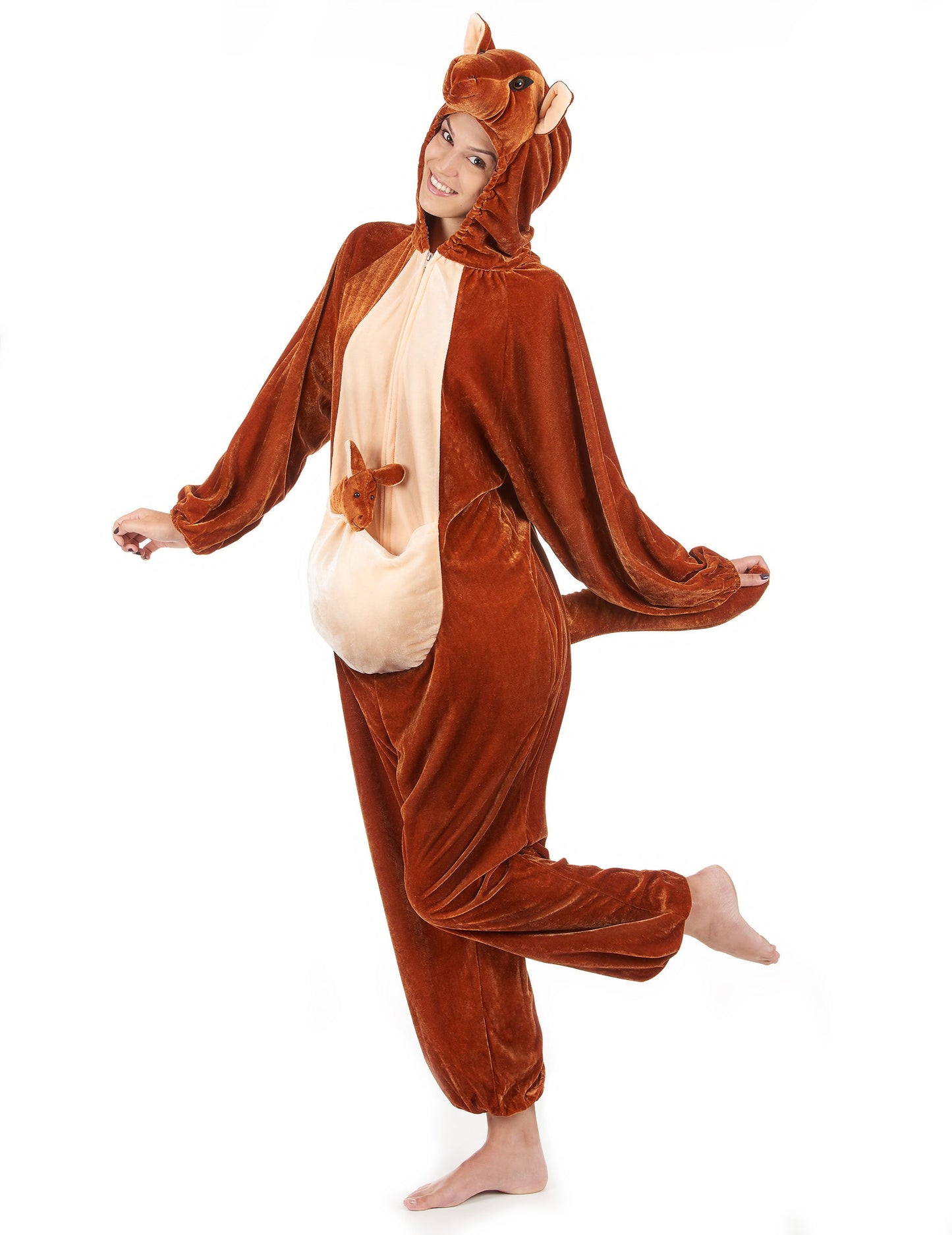 Kostým klokana pro dospělé hnědý