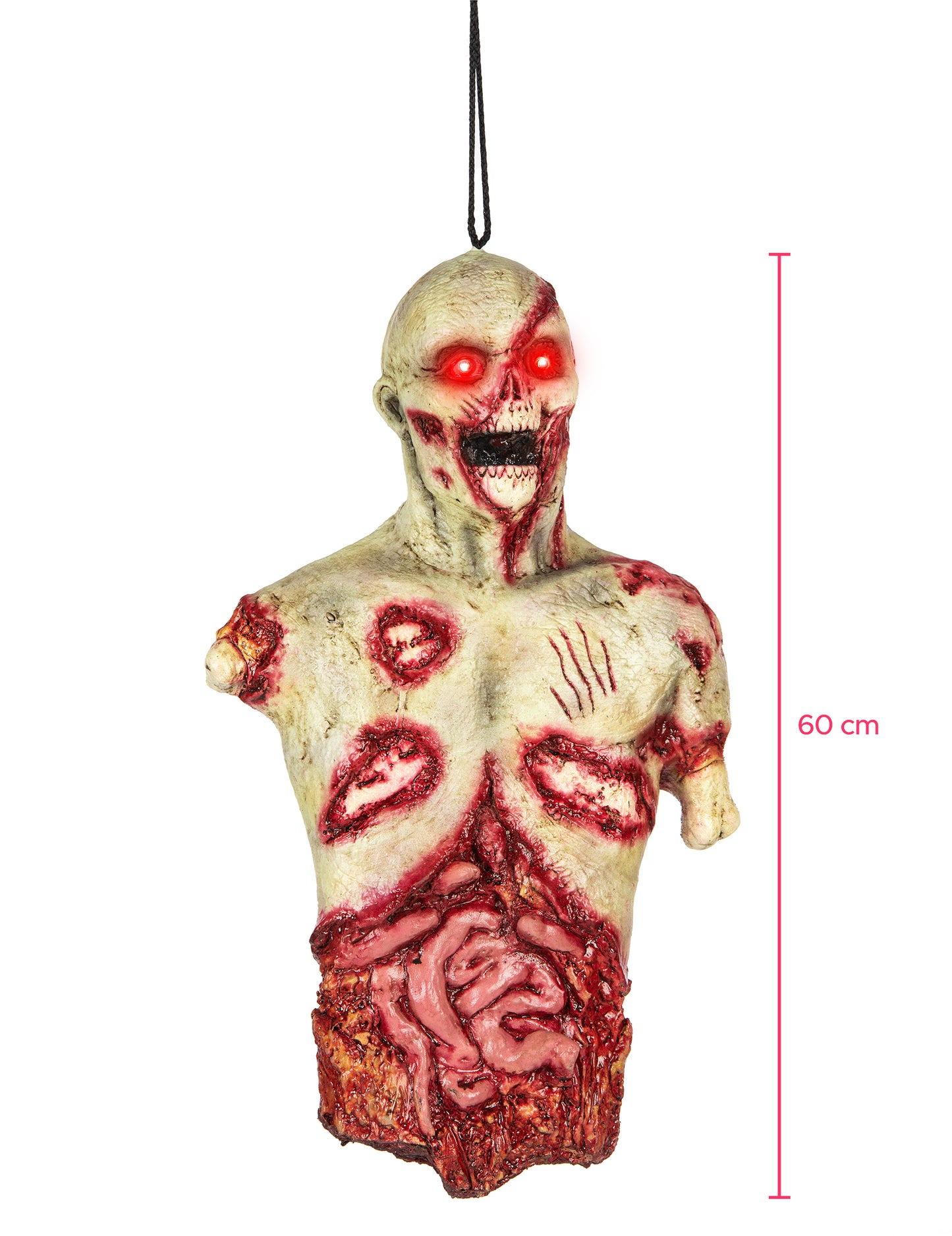 Svítící závěsná dekorace s motivem zombie