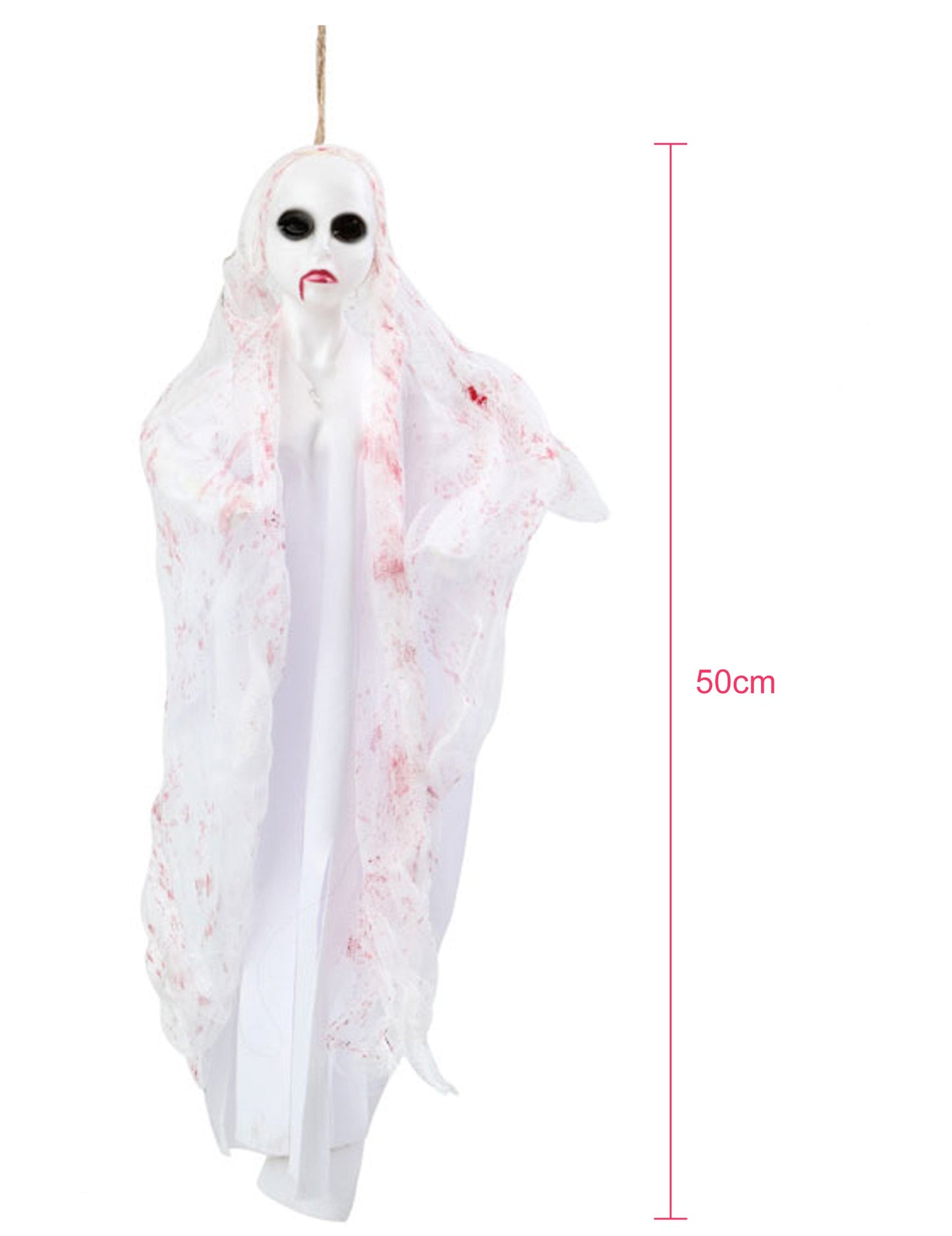 Dekorace zavěsit panenku Ghost 50 cm