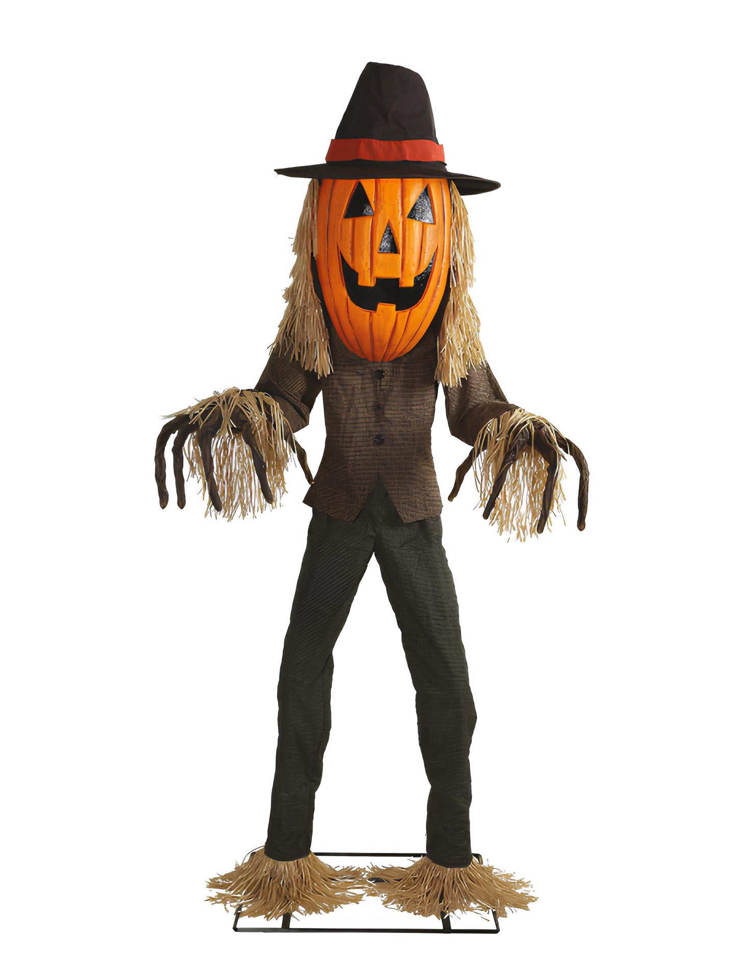 Animovaná dýňová dekorace XL 182cm Jack O'Lantern s pohybem a zvukem