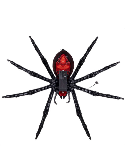 Zvuková a světelná dekorace černá tarantule 70 x 15 x 42 cm