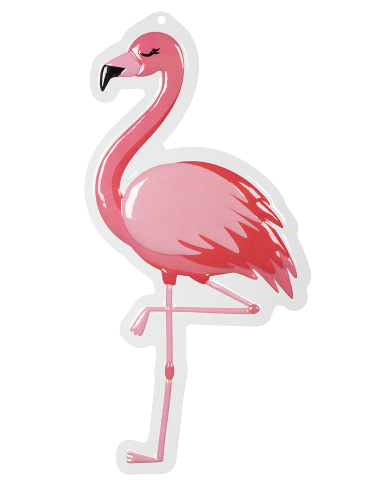 Décoration murale Flamant rose en plastique rose