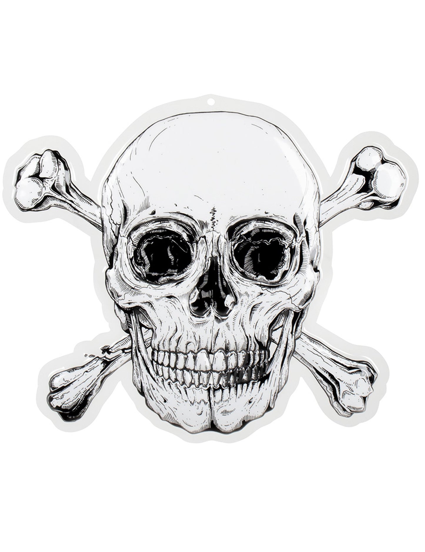 Plastová nástěnná dekorace Pirate Jolly Roger 42 x 50 cm