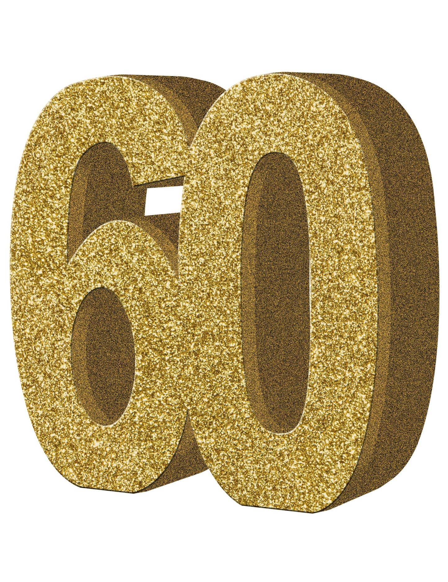 Zlatá stolní dekorace k 60. výročí 20 x 20 cm