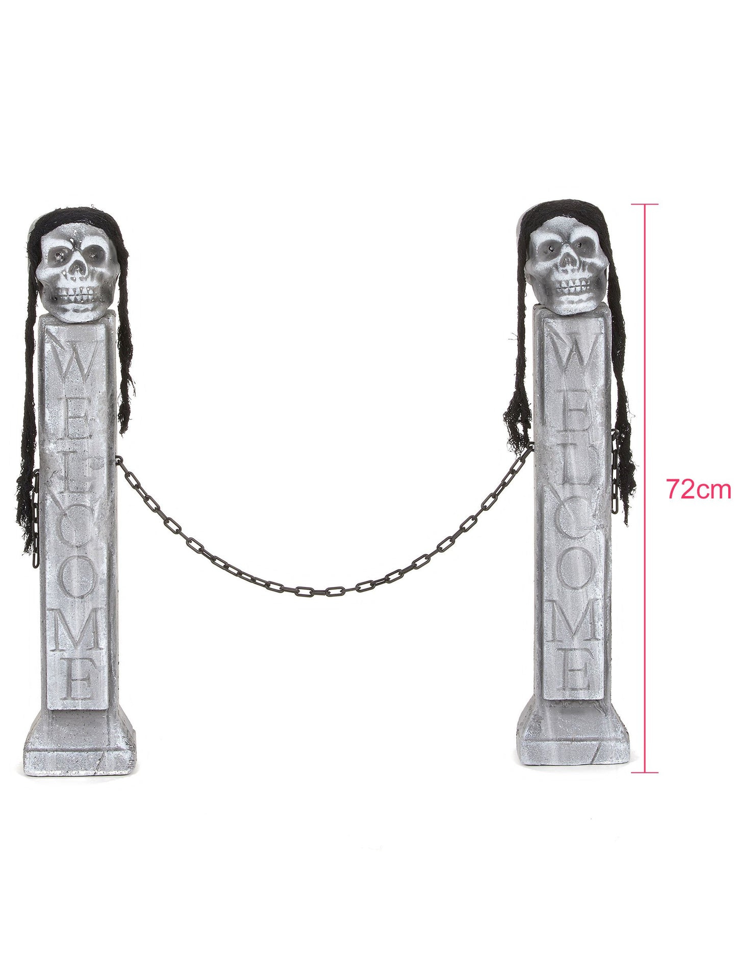 Halloweenská dekorace předního světla hrobky 72 cm