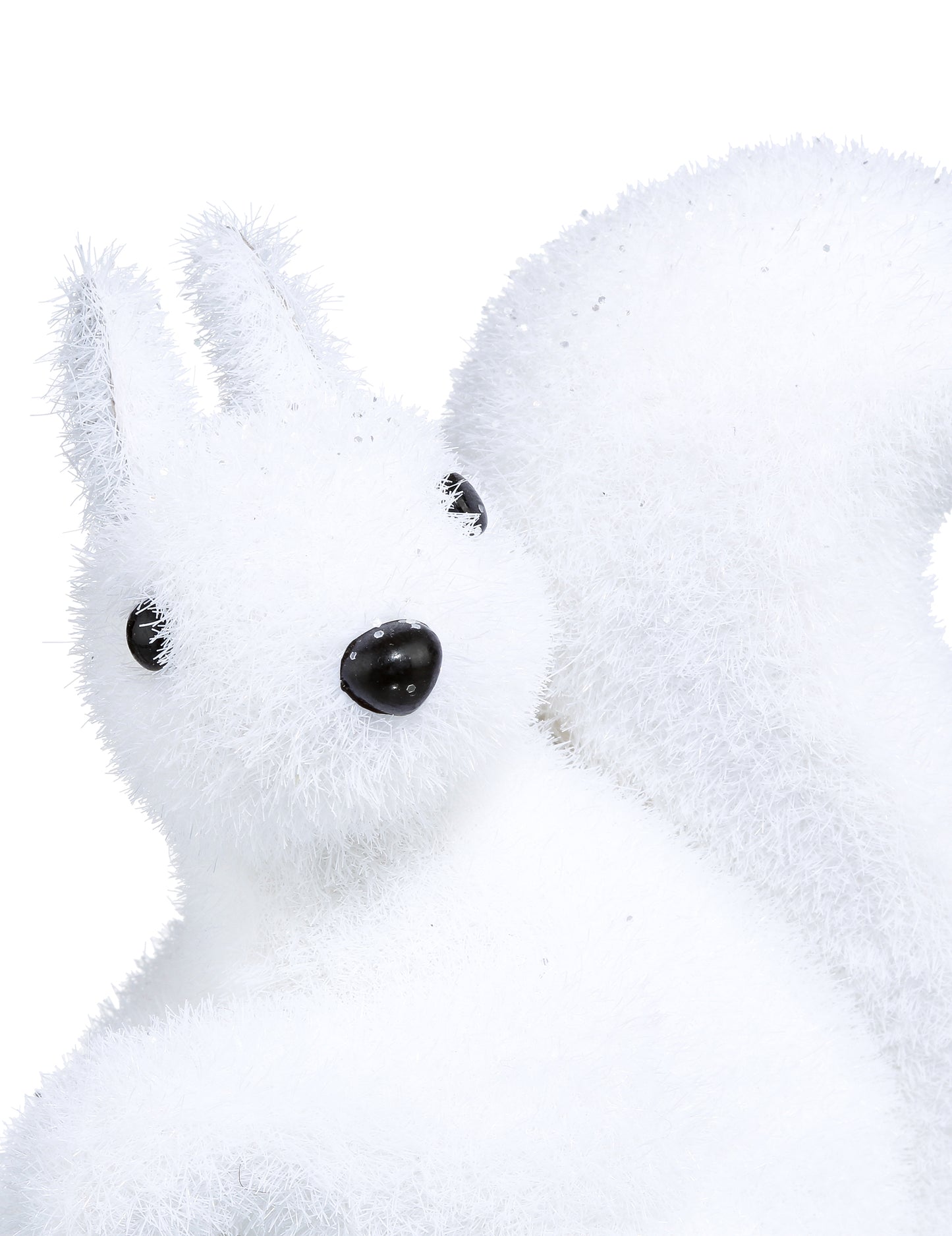 Dekorace s bílou veverkou 12 cm