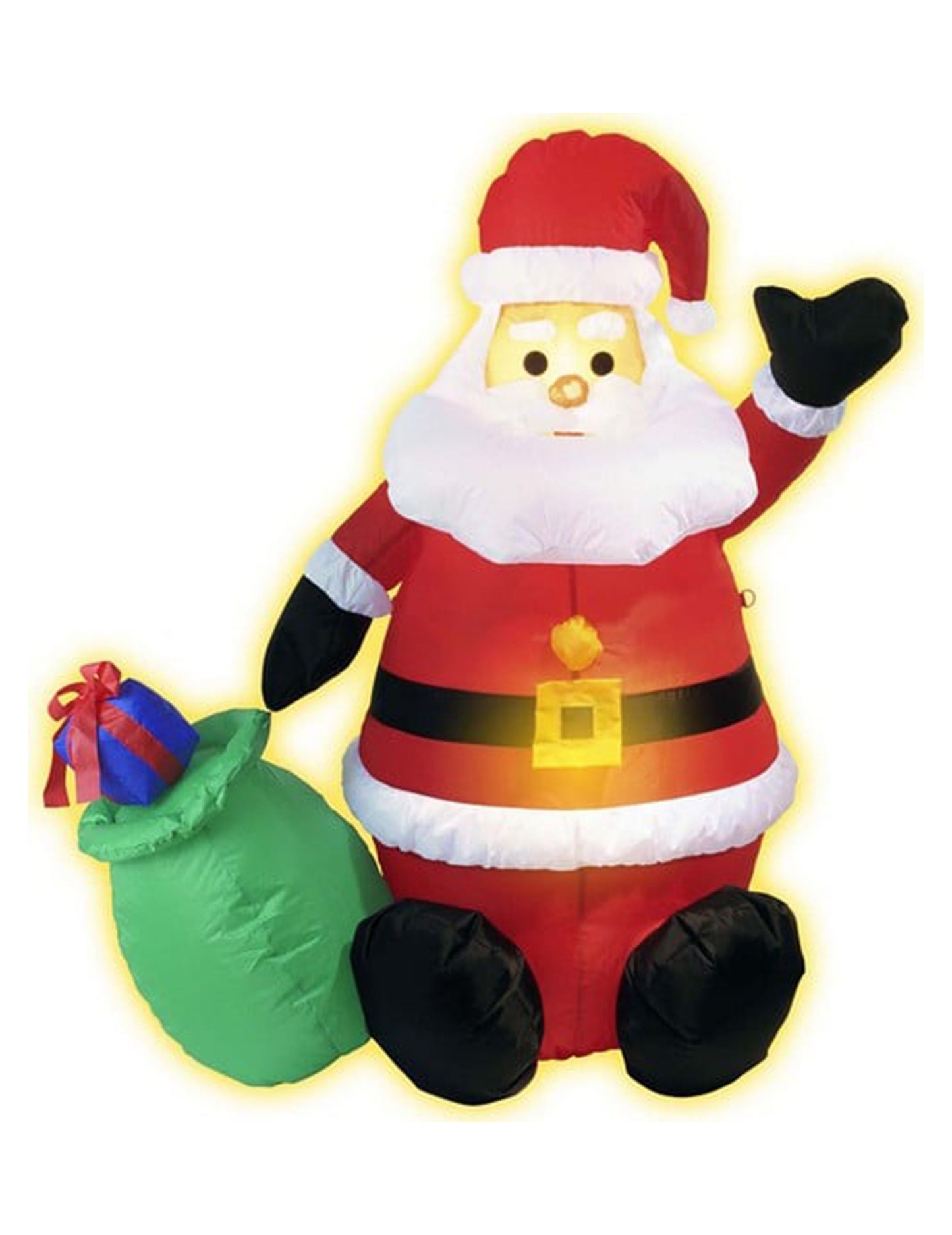 Nafukovací a svítící dekorace Santa Clause 120 cm