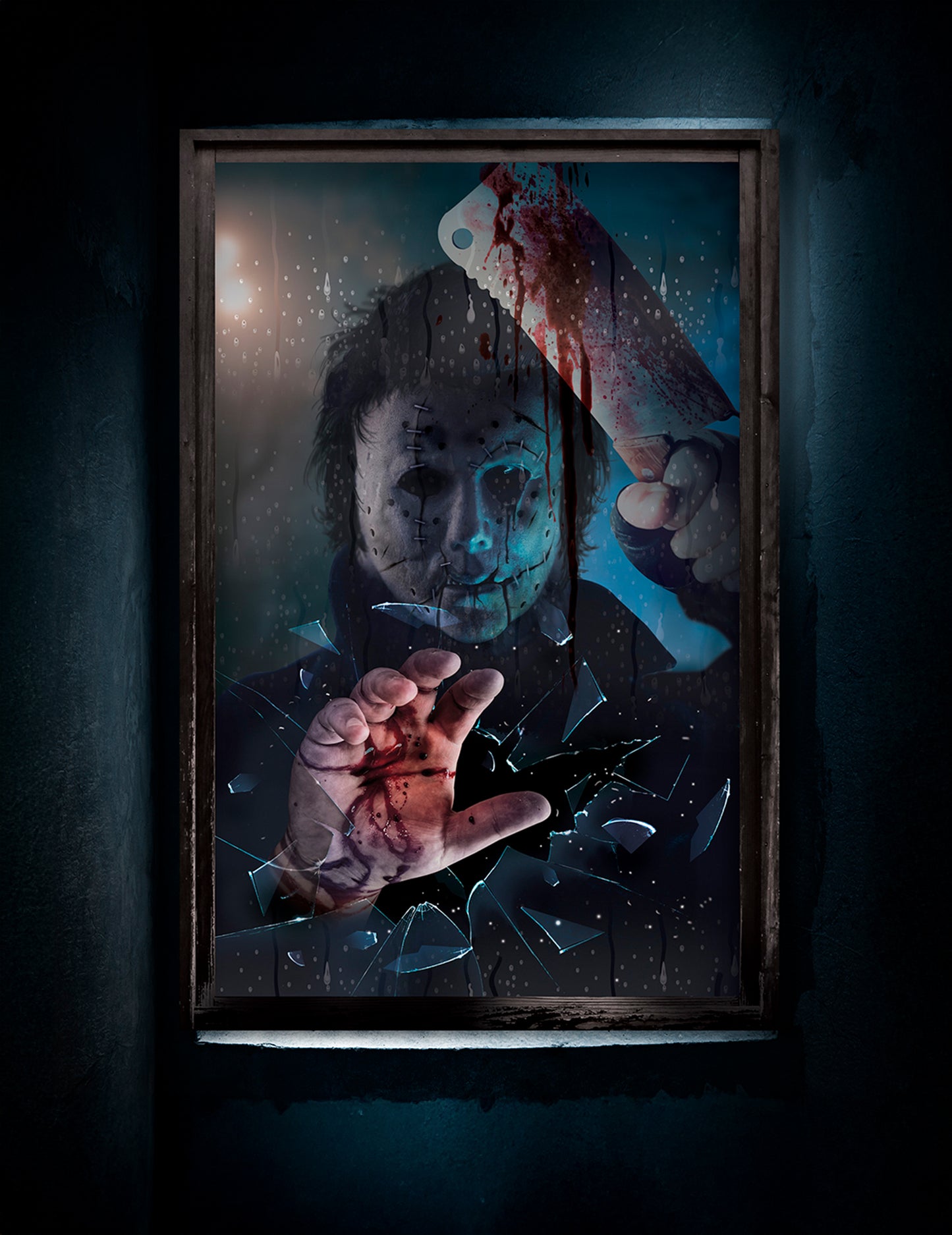 Dekorace okna Bloody Killer 80 x 120 cm