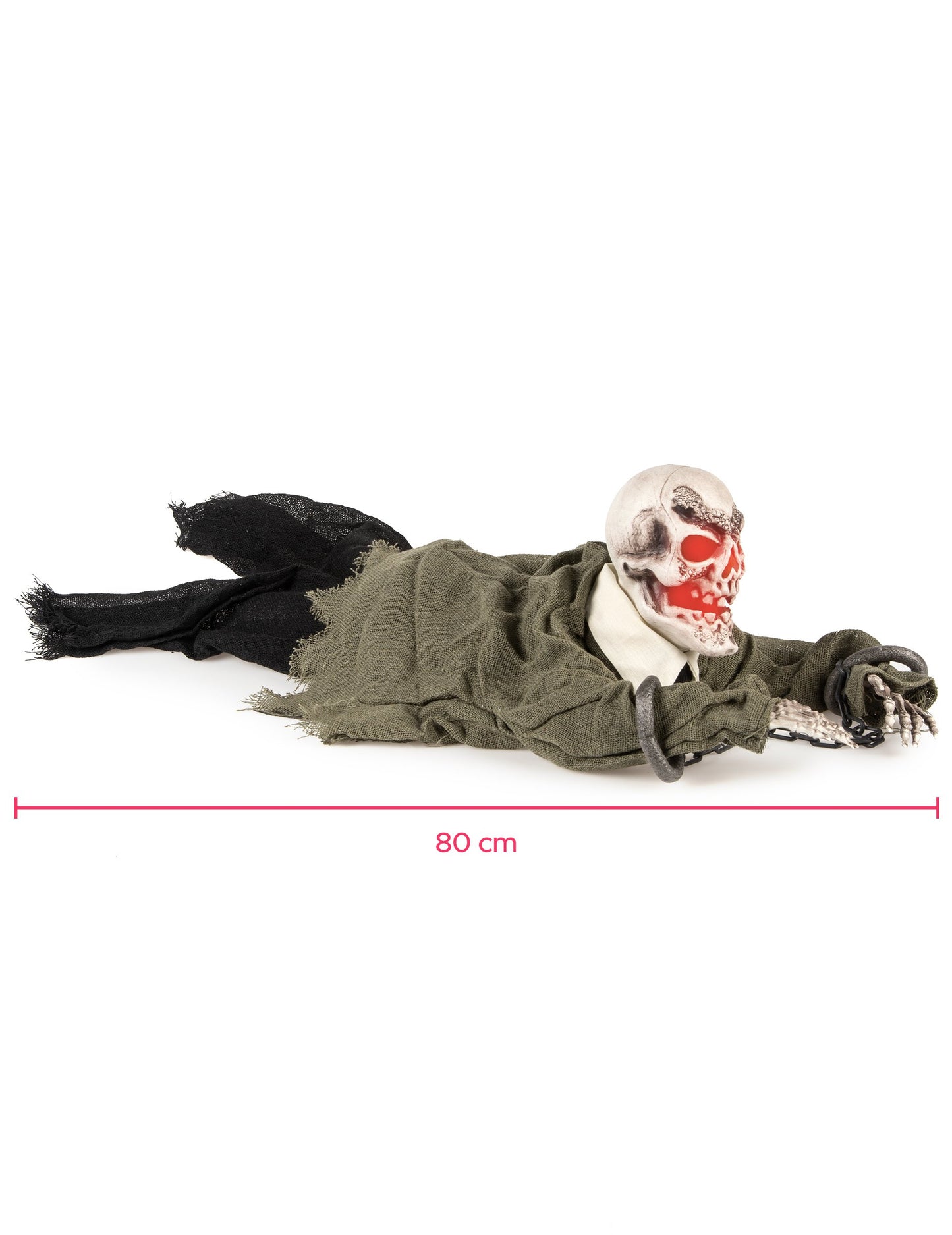 Světelná a zvuková animovaná kosterní dekorace Halloween