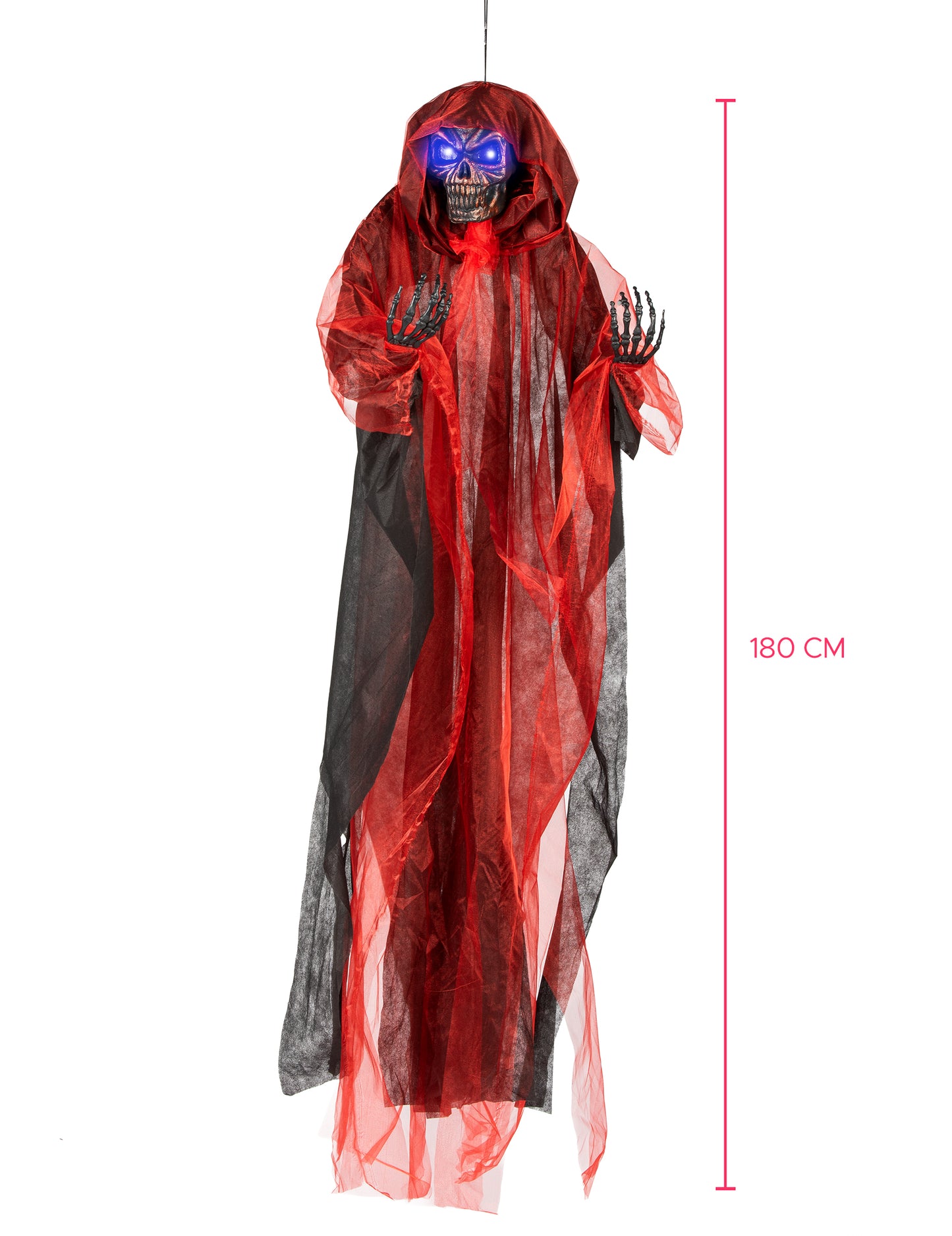 Závěsná dekorace Červený démon 180 cm