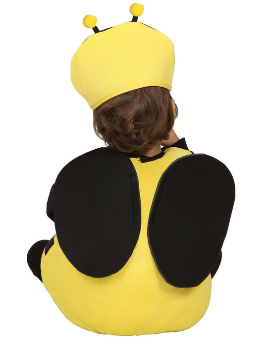 Vue de dos du déguisement d'abeille pour bébé