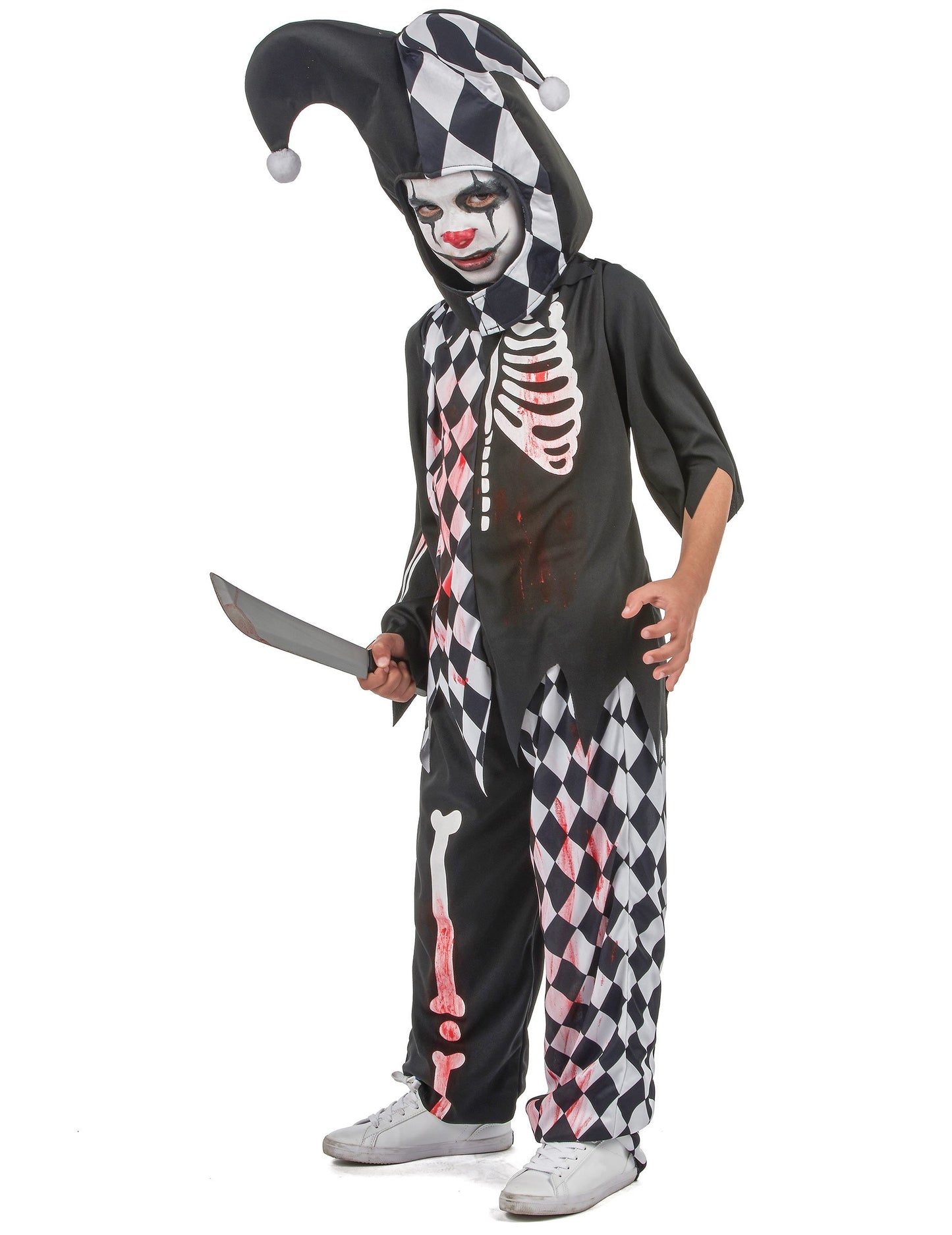 Chlapecký kostým krvavého harlekýna