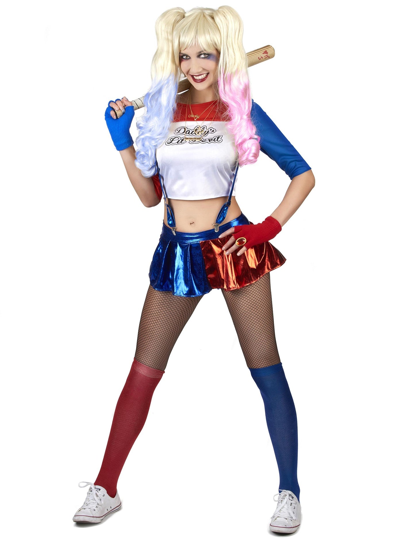 Dámský kostým ďábelského harlekýna