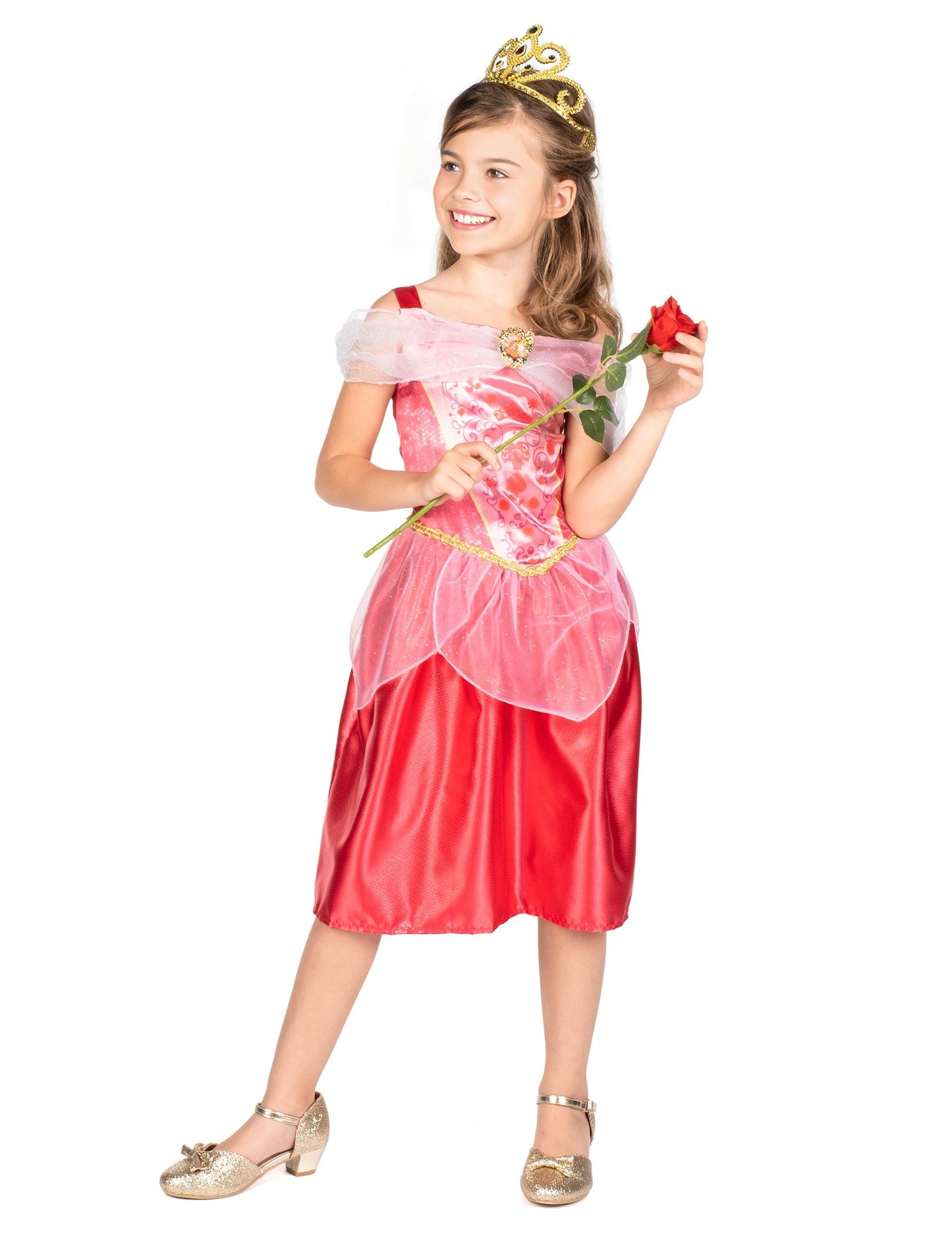 Klasický dívčí kostým Šípkové Růženky Aurory