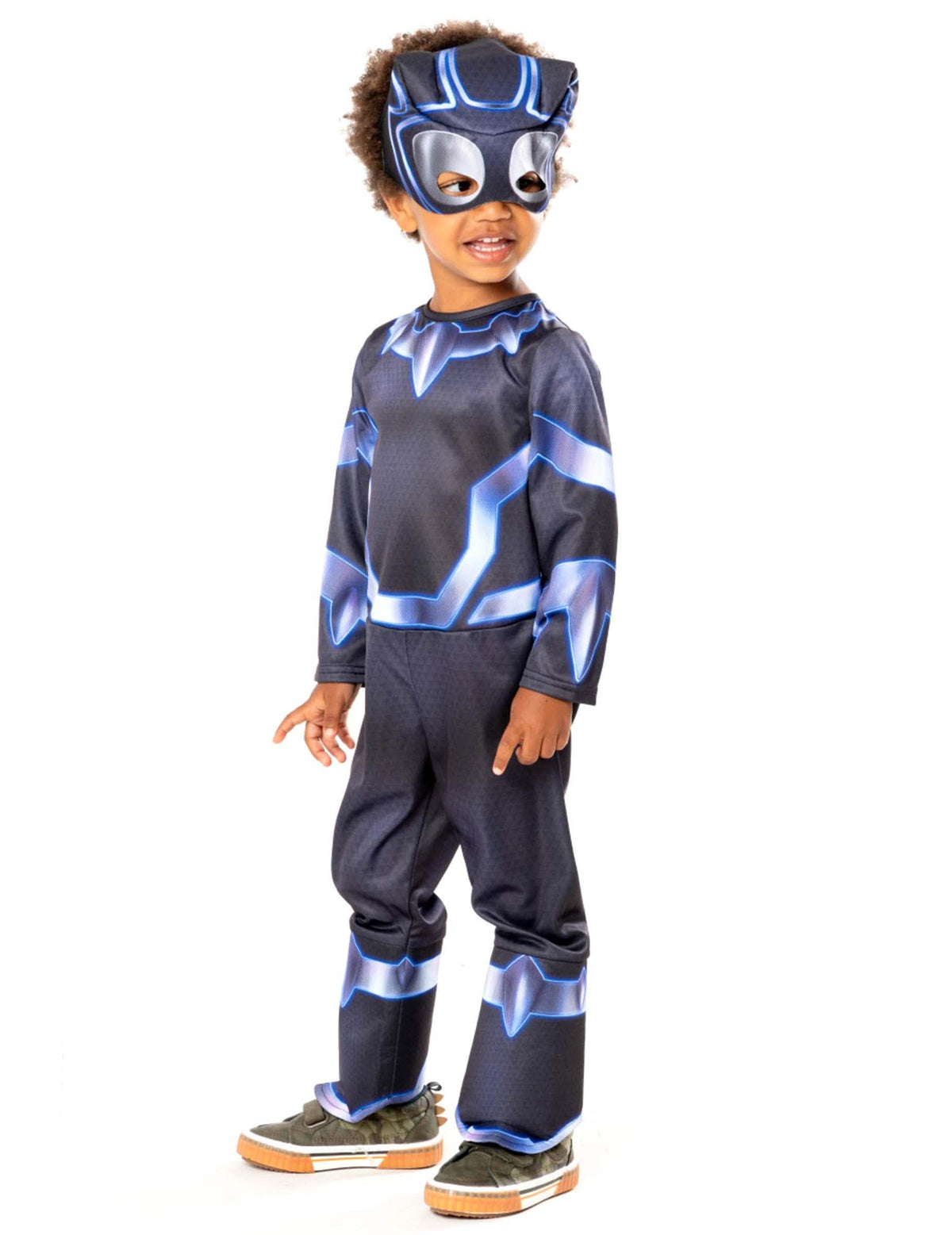 Vue de profil du déguisement Black Panther Spidey et ses amis extraordinaires